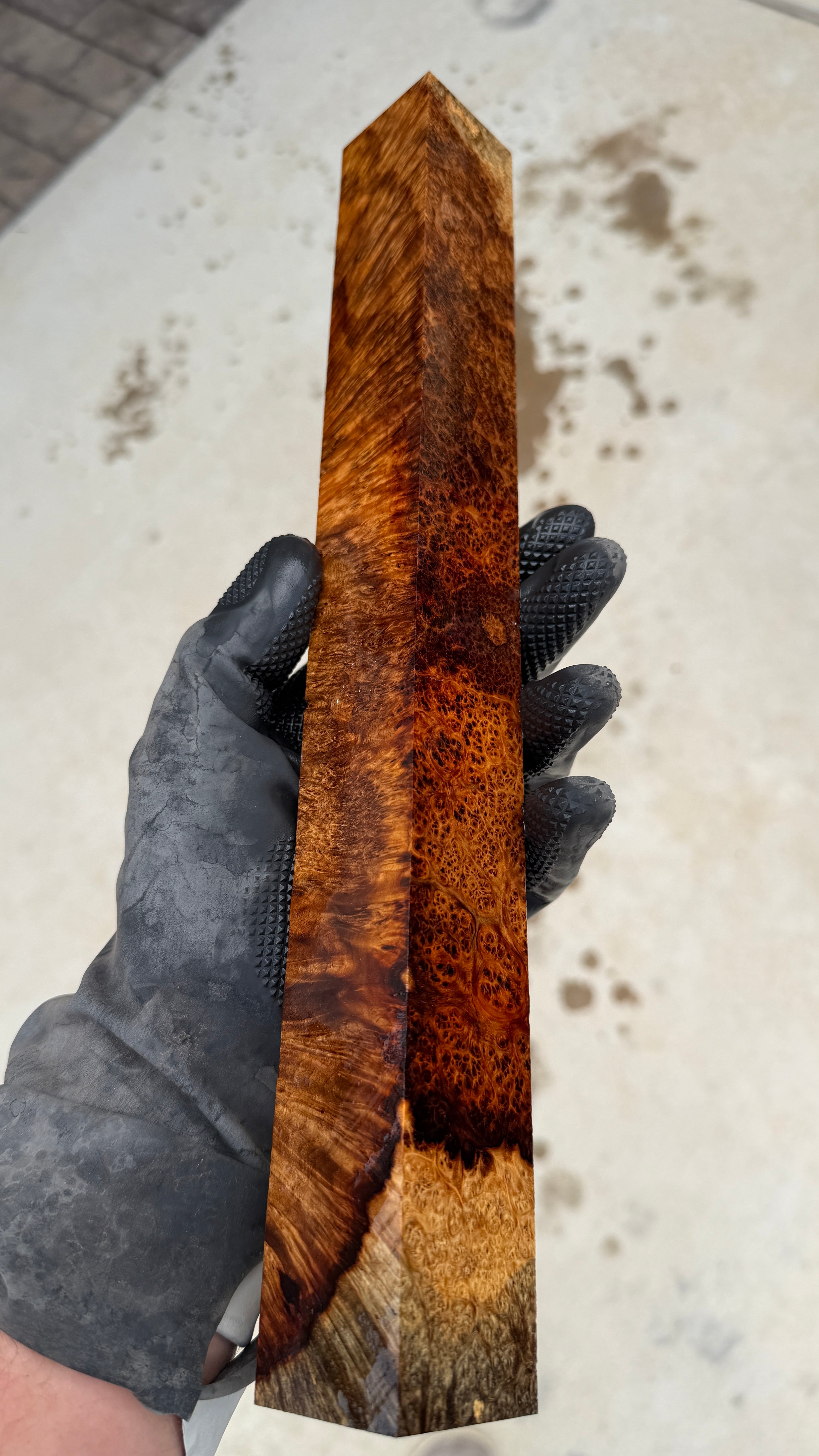 Amboyna Burl Block AYBB-077 (Stabilized)
