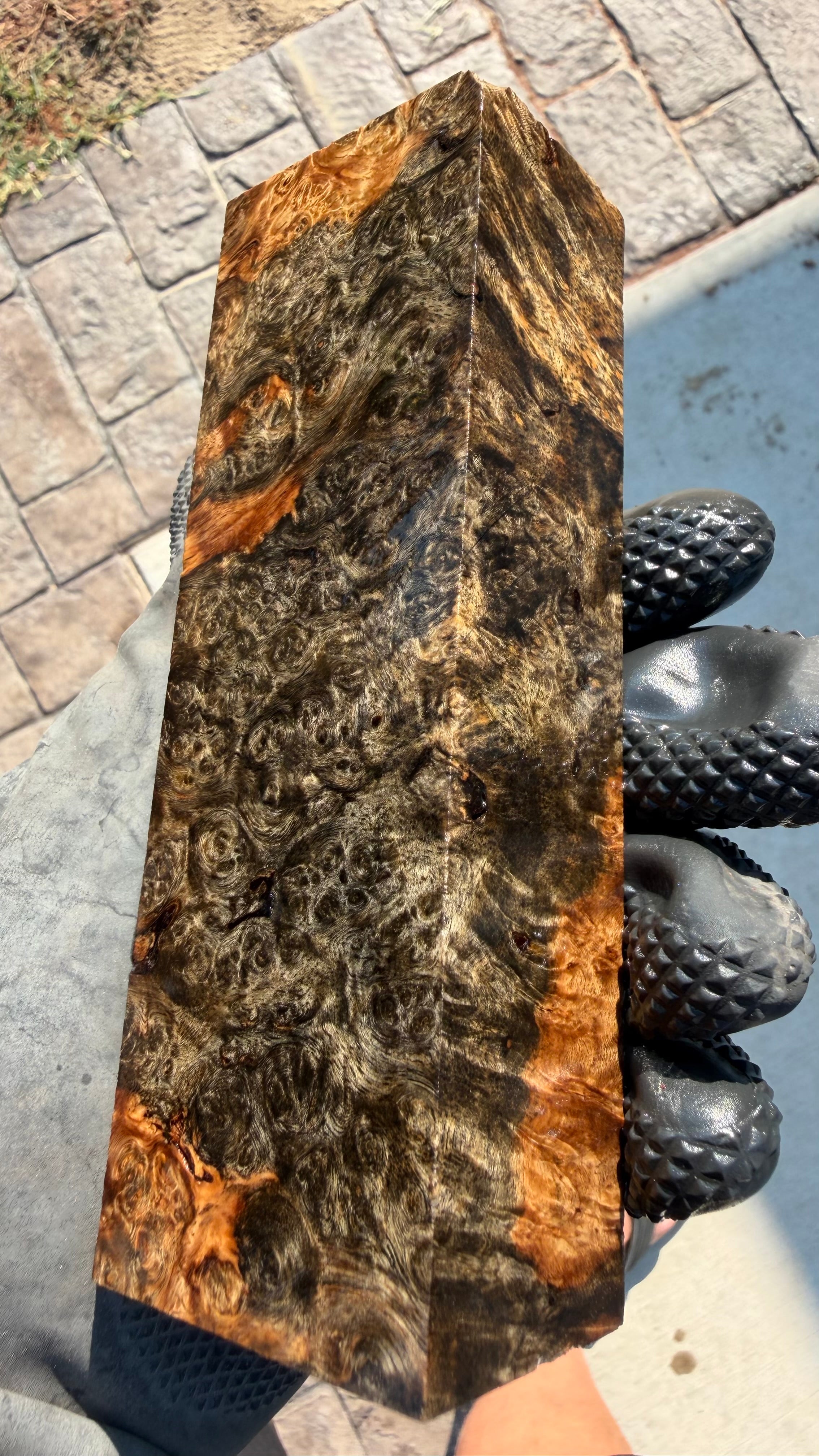Amboyna Burl Block AYBB-038 (Stabilized)