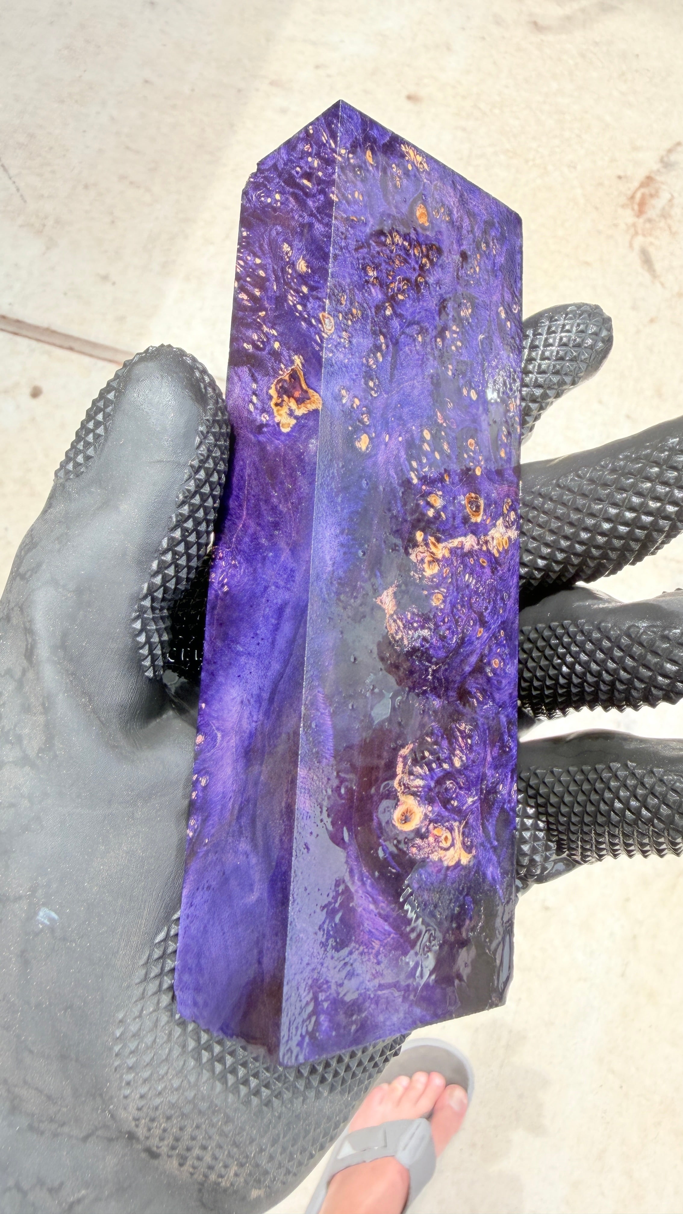 Box Elder Burl Block BEBB-195 (Stabilized)