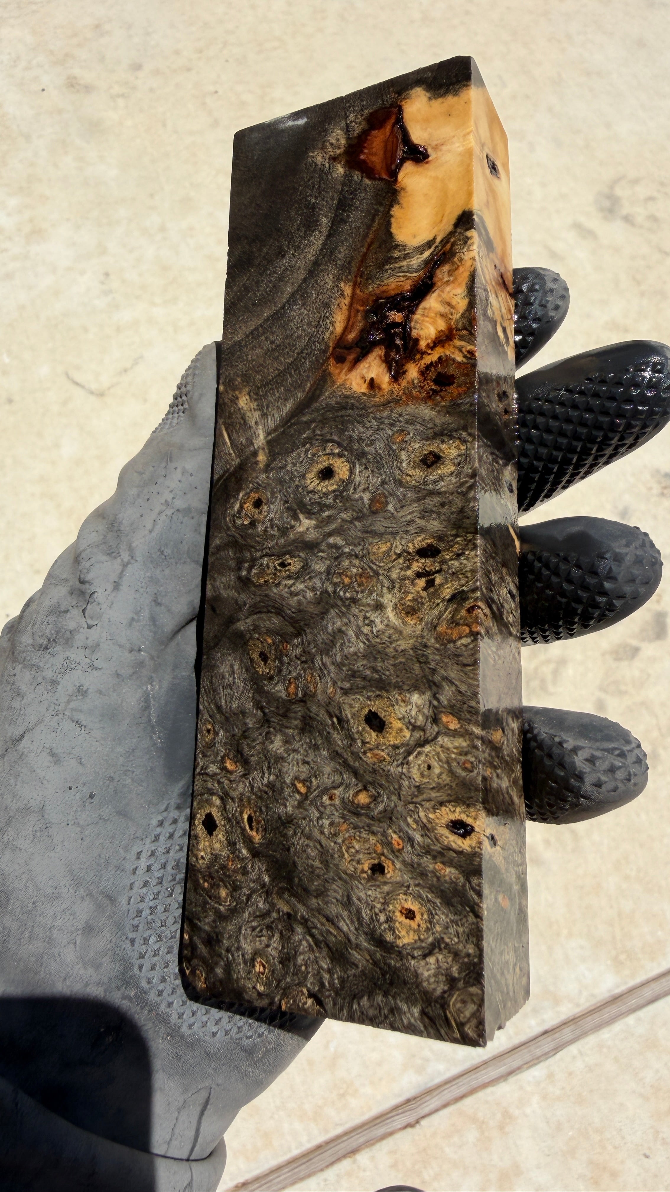 Buckeye Burl Block BBB-111 (Stabilized)