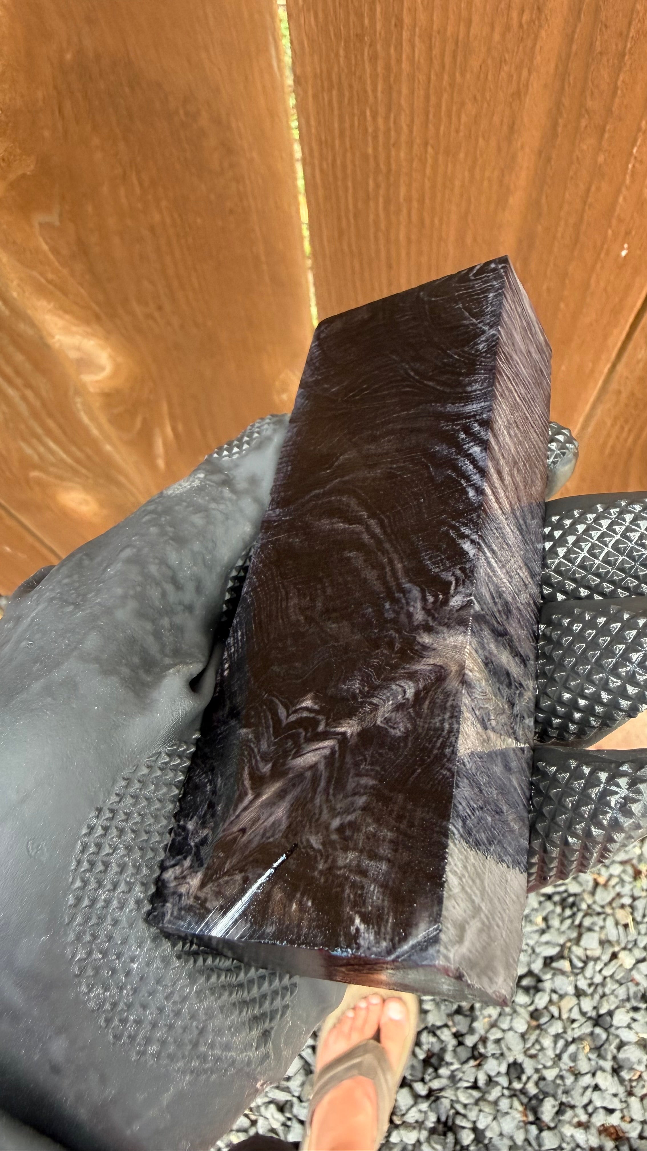 Ancient Sinker Cypress Block ASCB-178 (Stabilized)