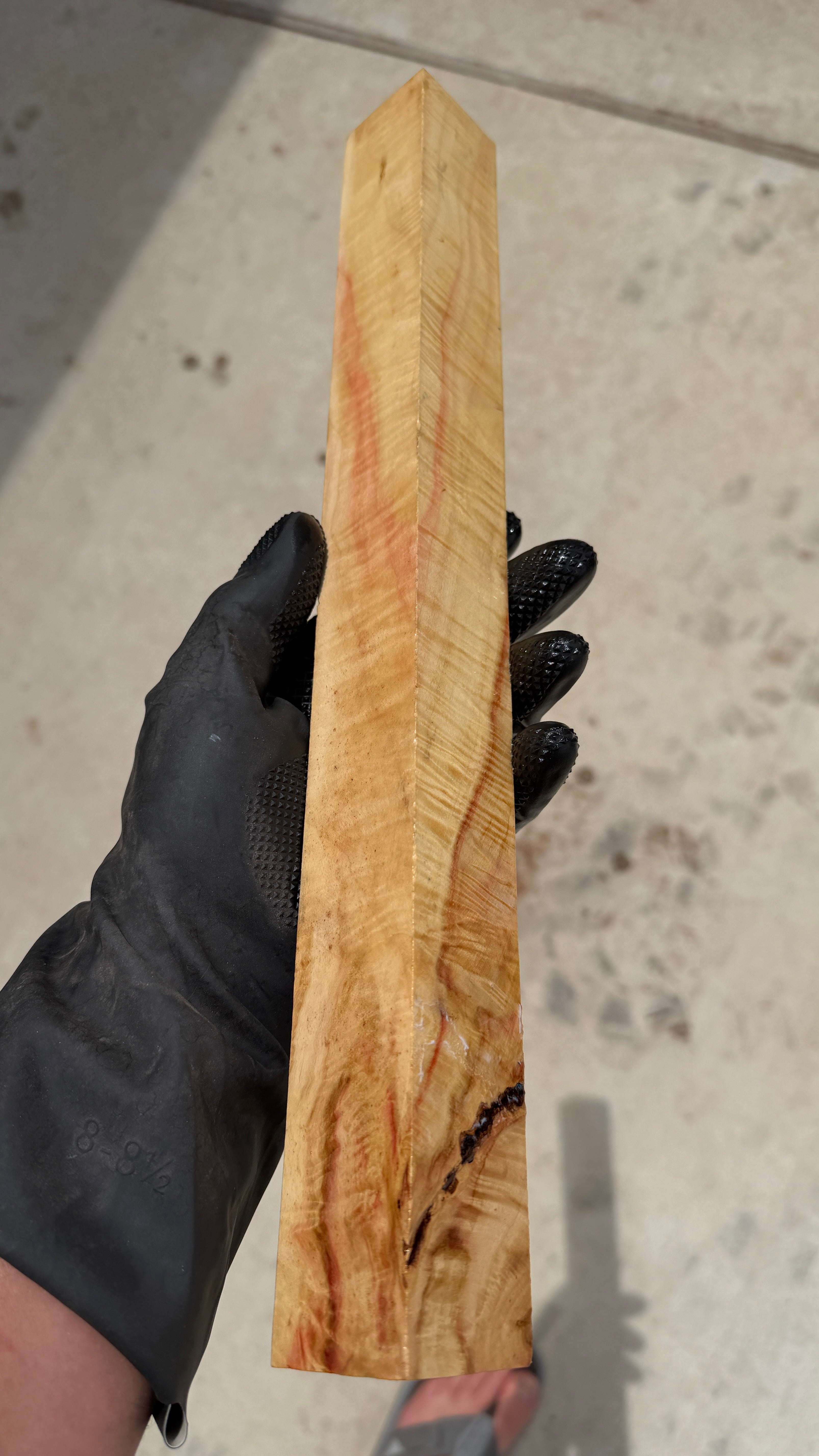 Curly Box Elder Block CBEB-010 (Stabilized)