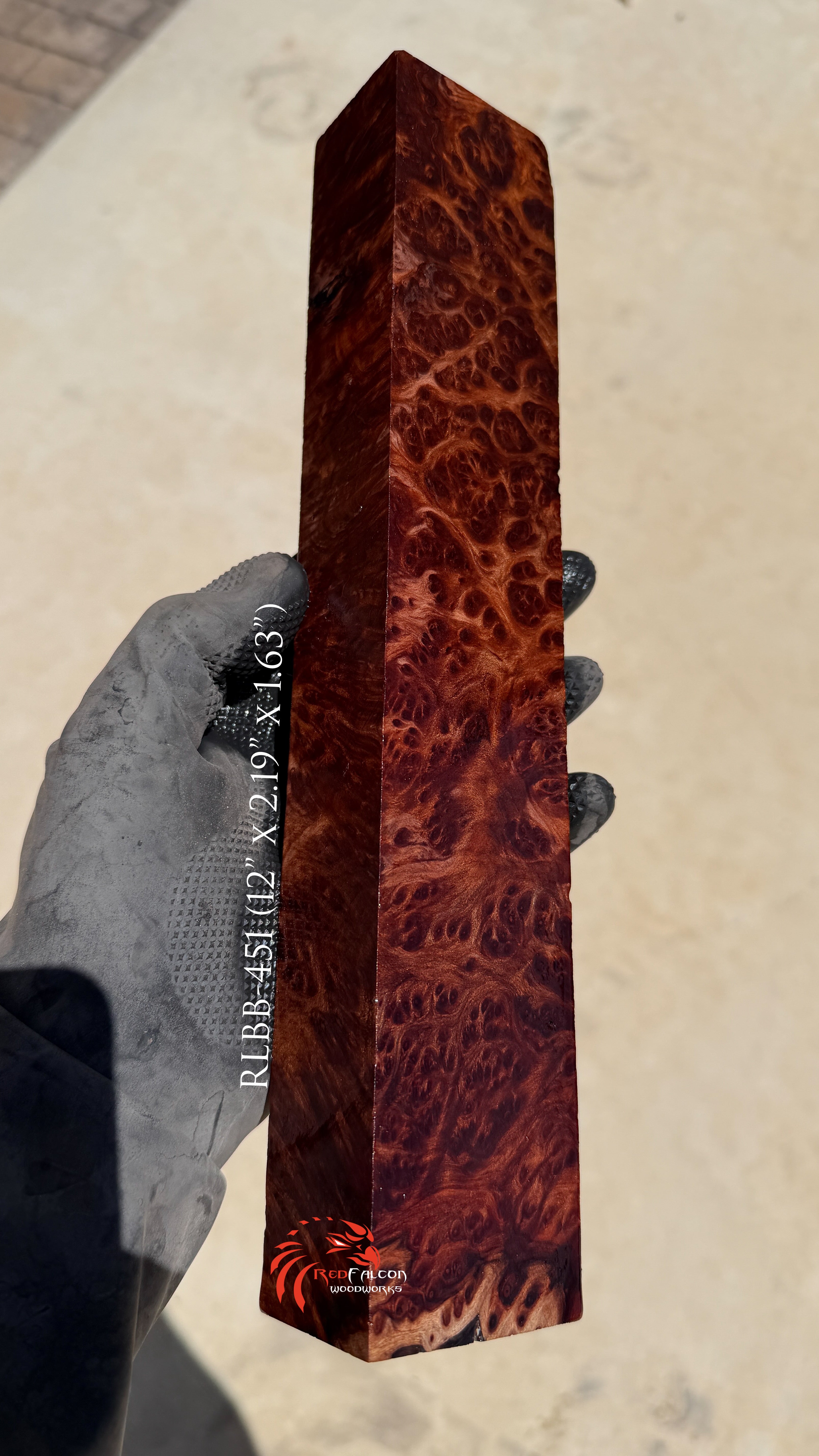Redwood Burl Block RLBB-451 (Stabilized)