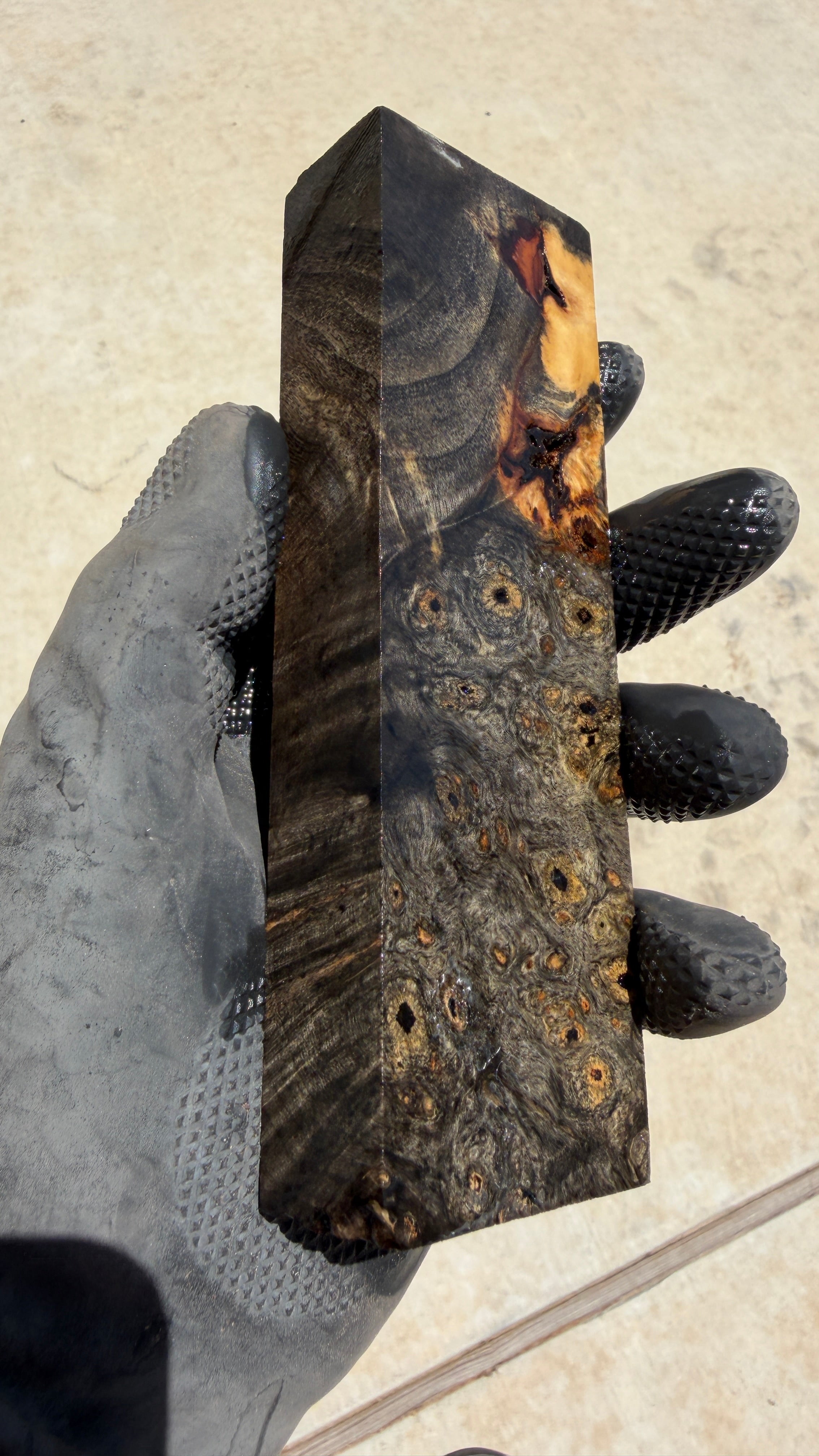 Buckeye Burl Block BBB-111 (Stabilized)