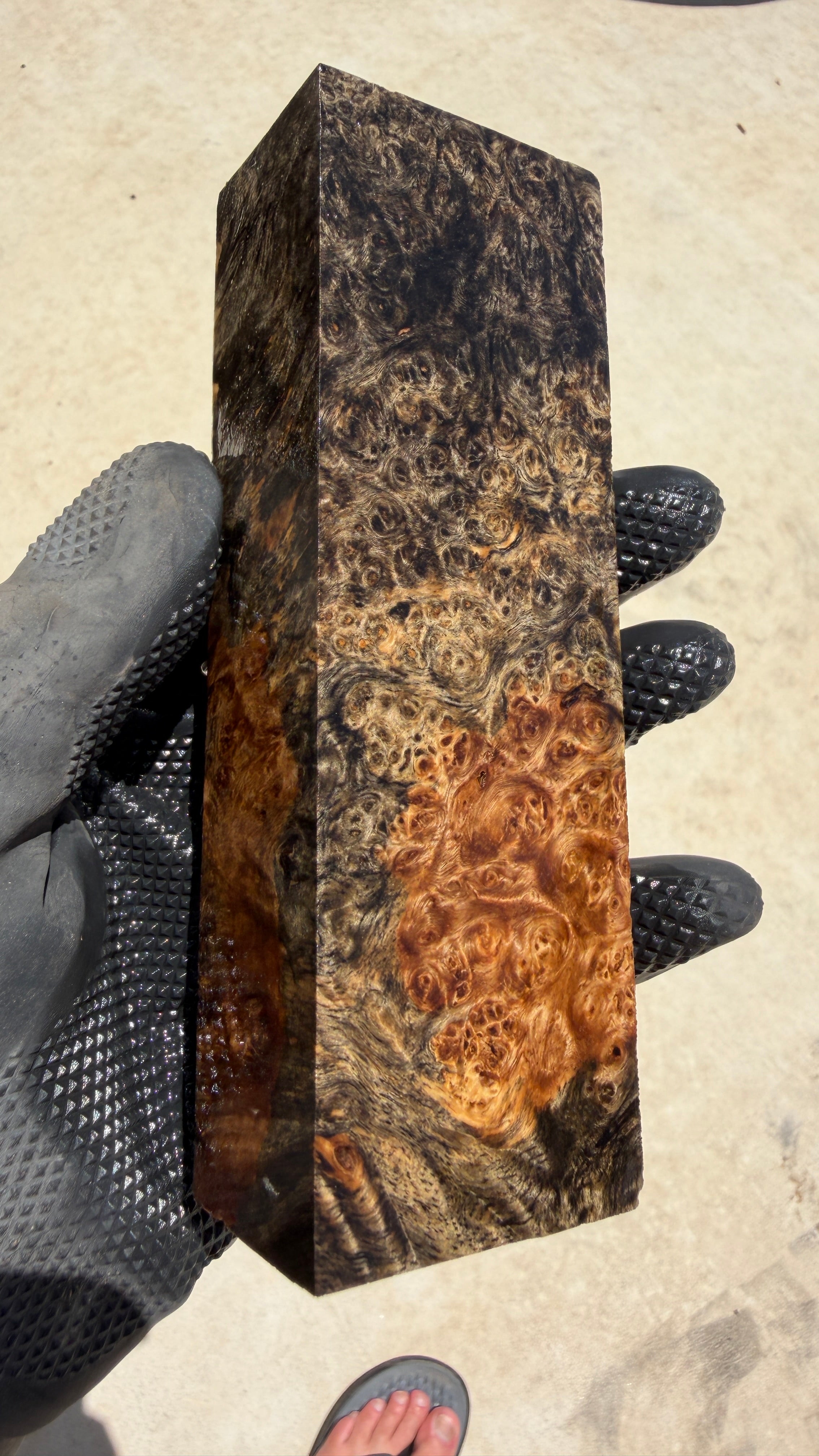 Amboyna Burl Block AYBB-042 (Stabilized)