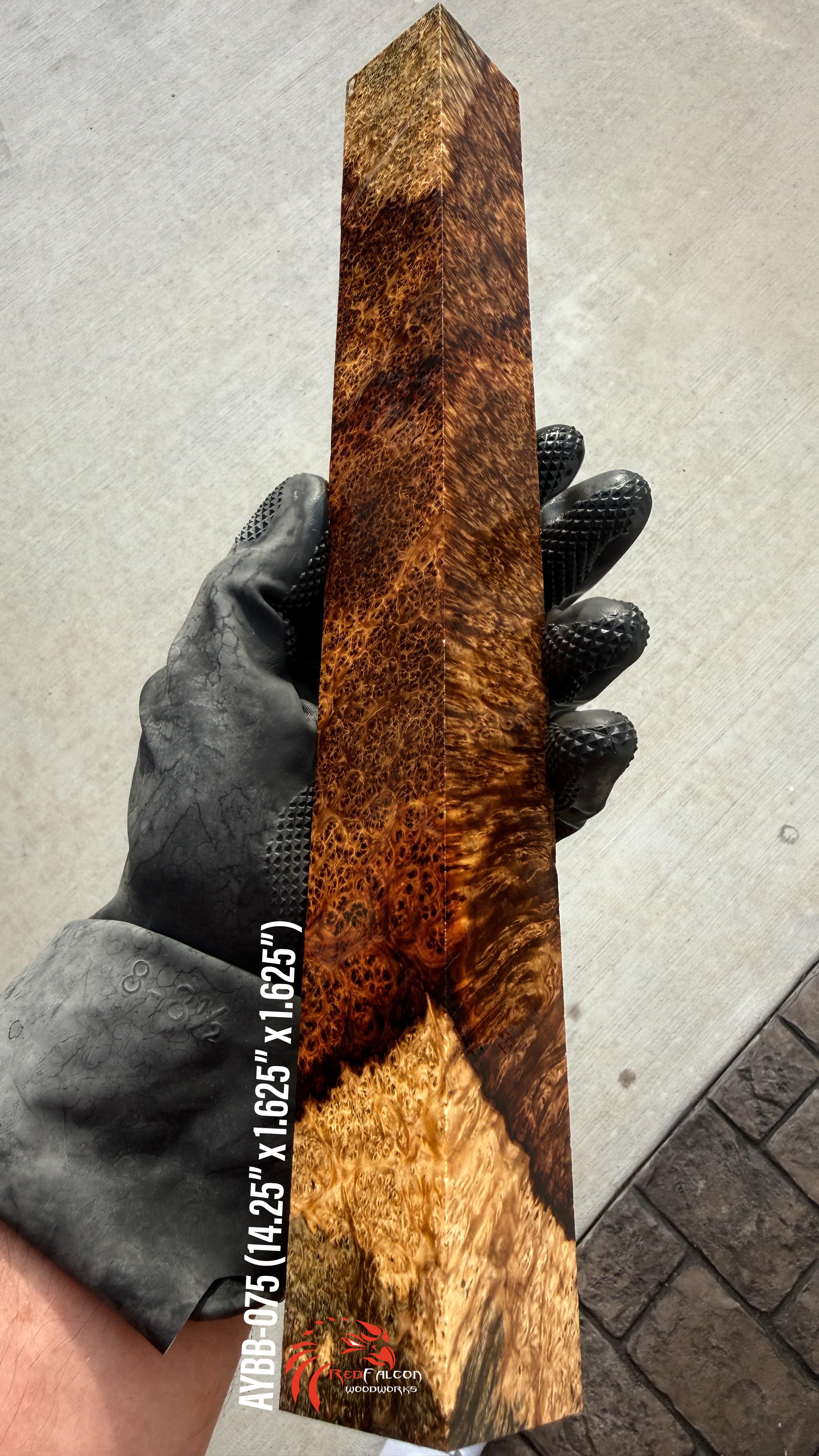 Amboyna Burl Block AYBB-075 (Stabilized)