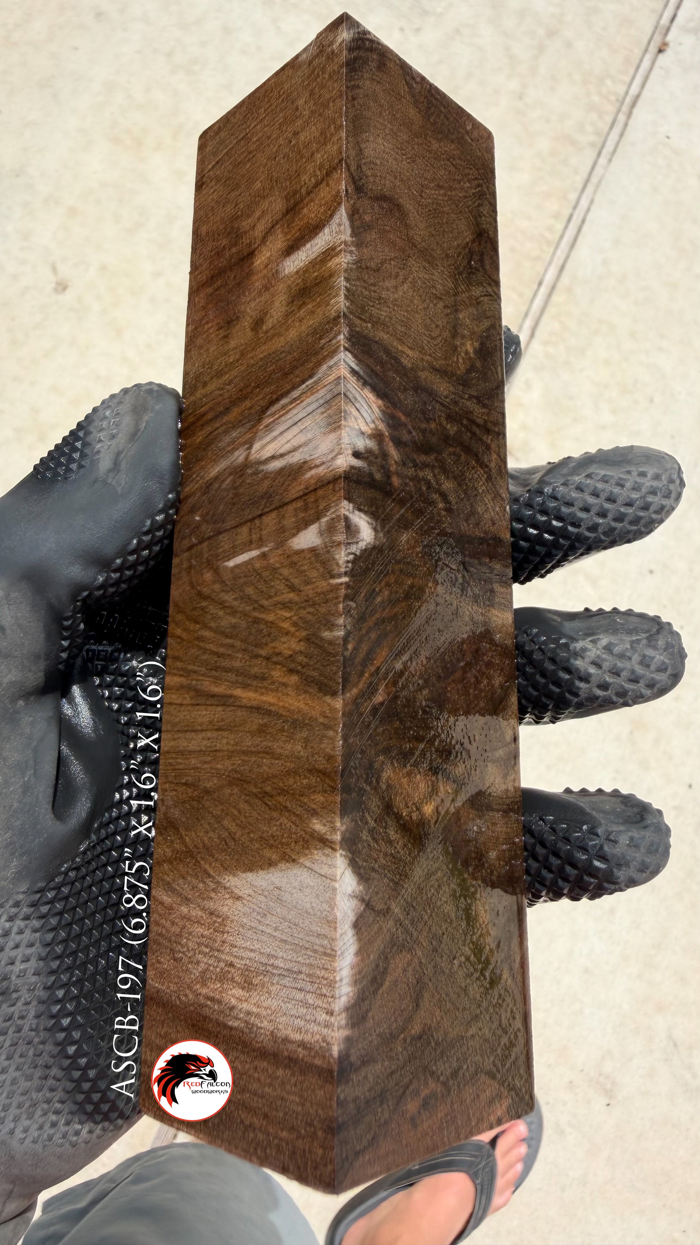 Ancient Sinker Cypress Block ASCB-197 (Stabilized)