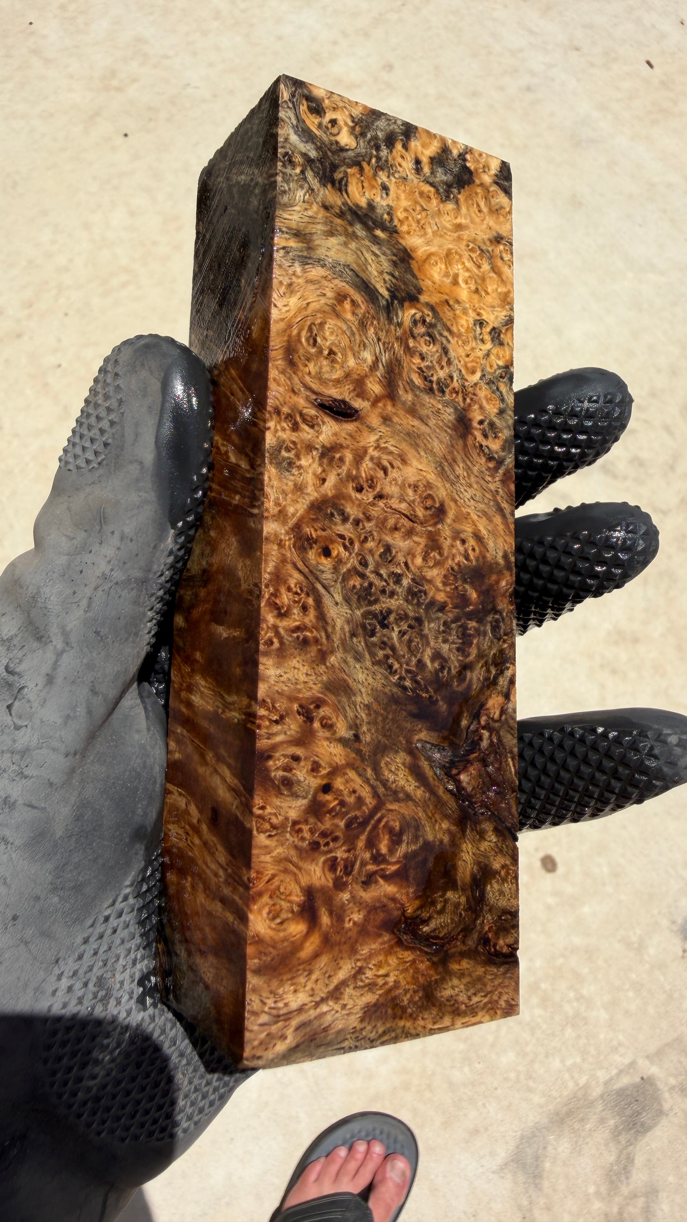 Amboyna Burl Block AYBB-042 (Stabilized)