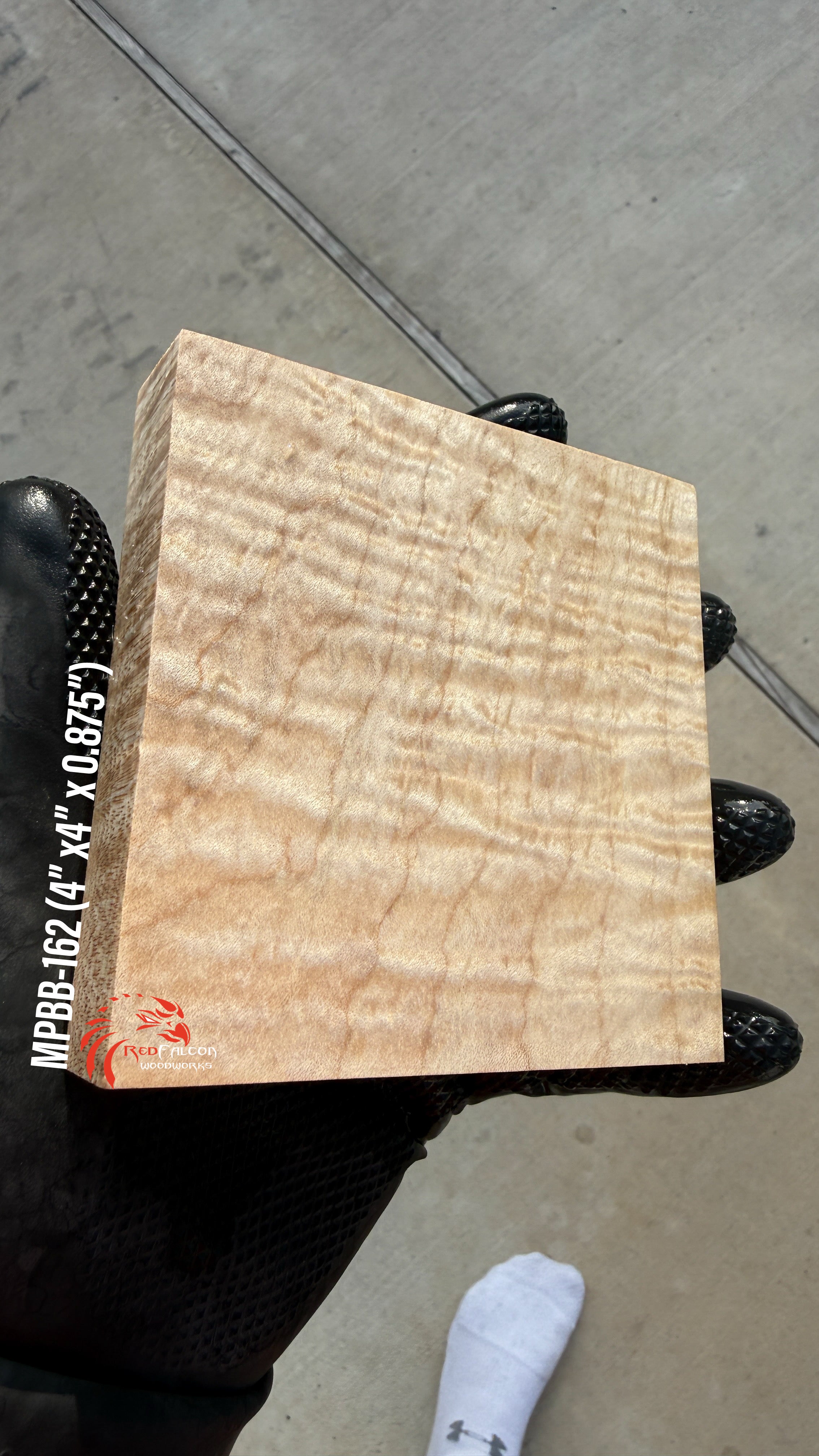 Curly Maple Block MPBB-162 (Stabilized)