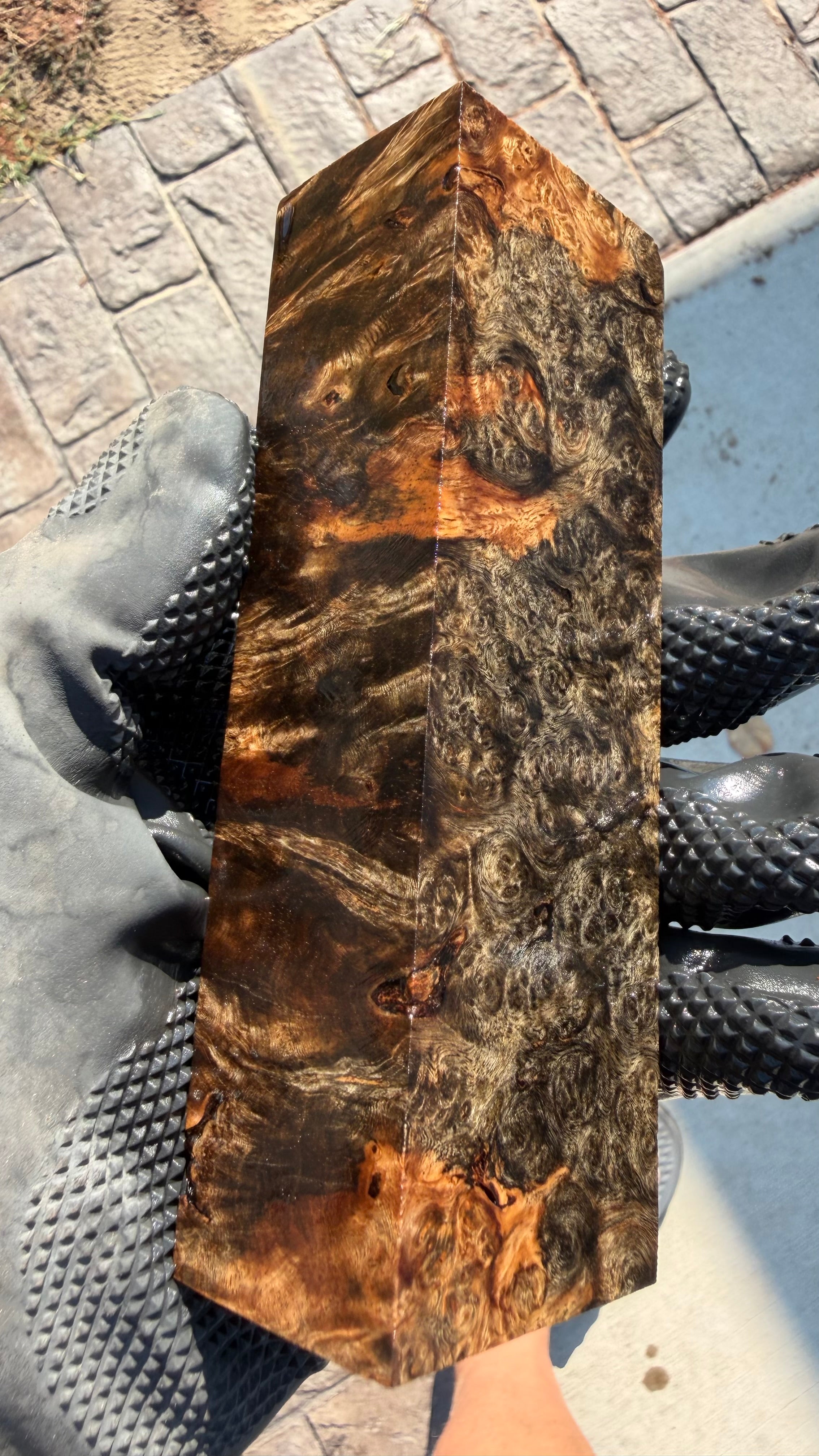 Amboyna Burl Block AYBB-038 (Stabilized)