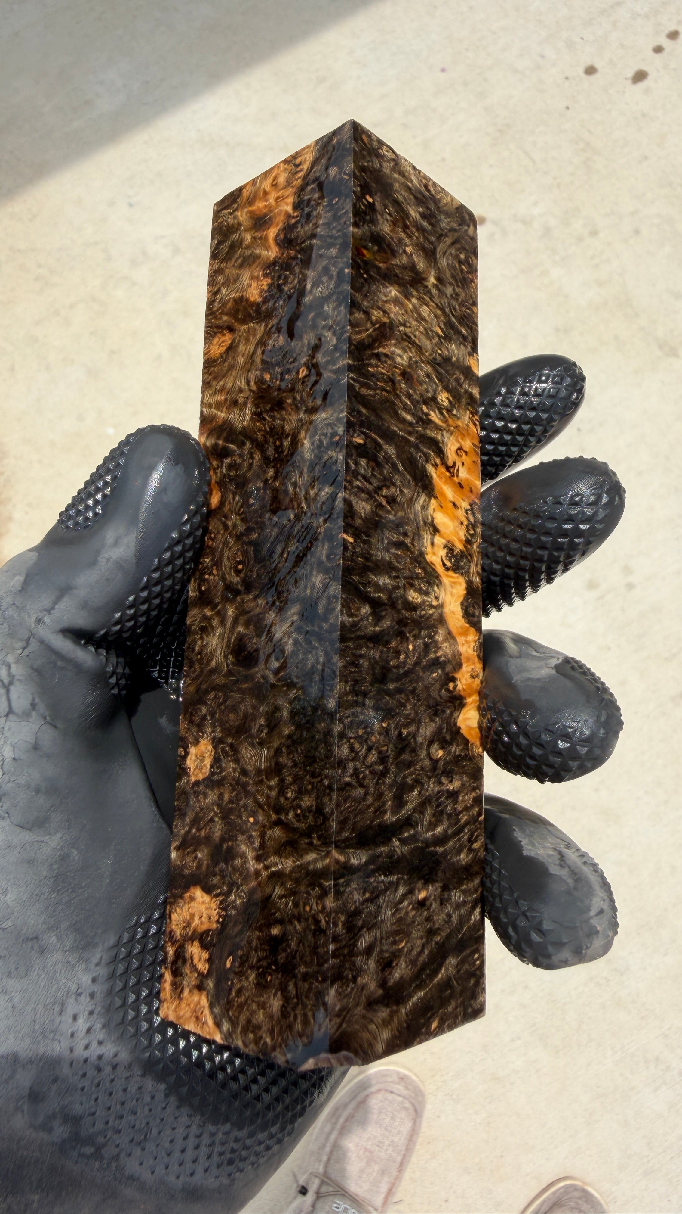 Amboyna Burl Block AYBB-077 (Stabilized)