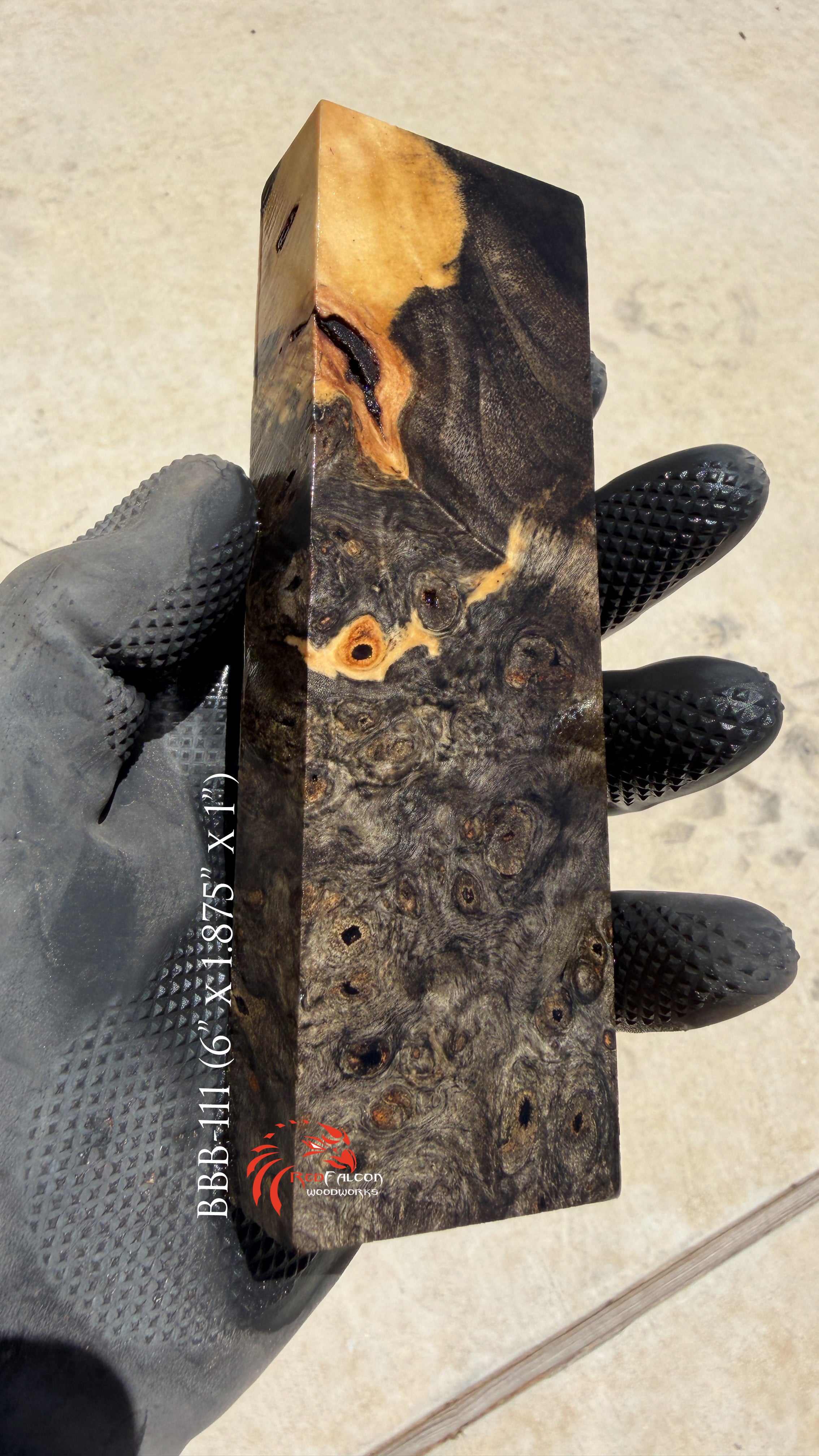 Buckeye Burl Block BBB-111 (Stabilized)