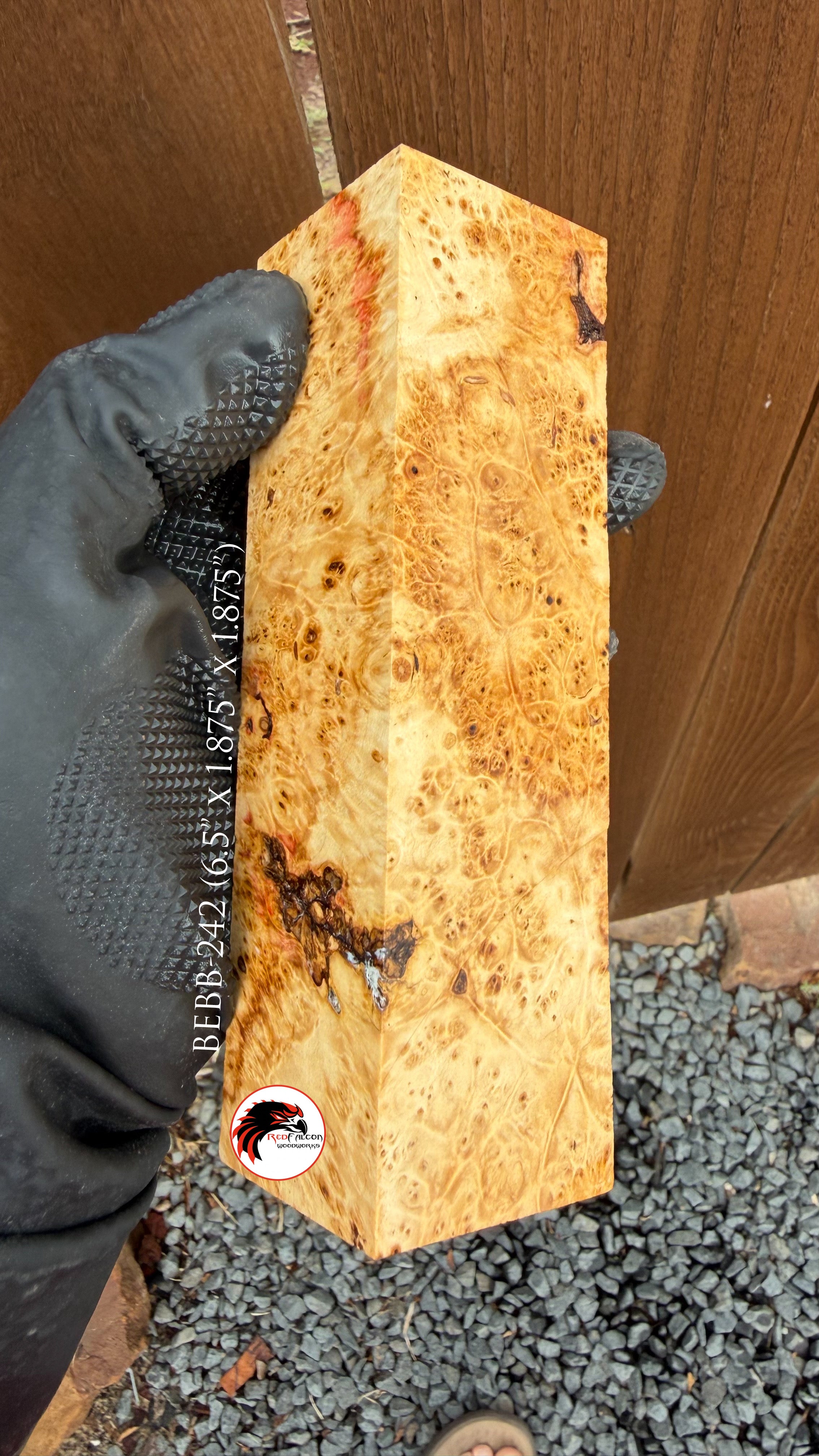 Box Elder Burl Block BEBB-242 (Stabilized)