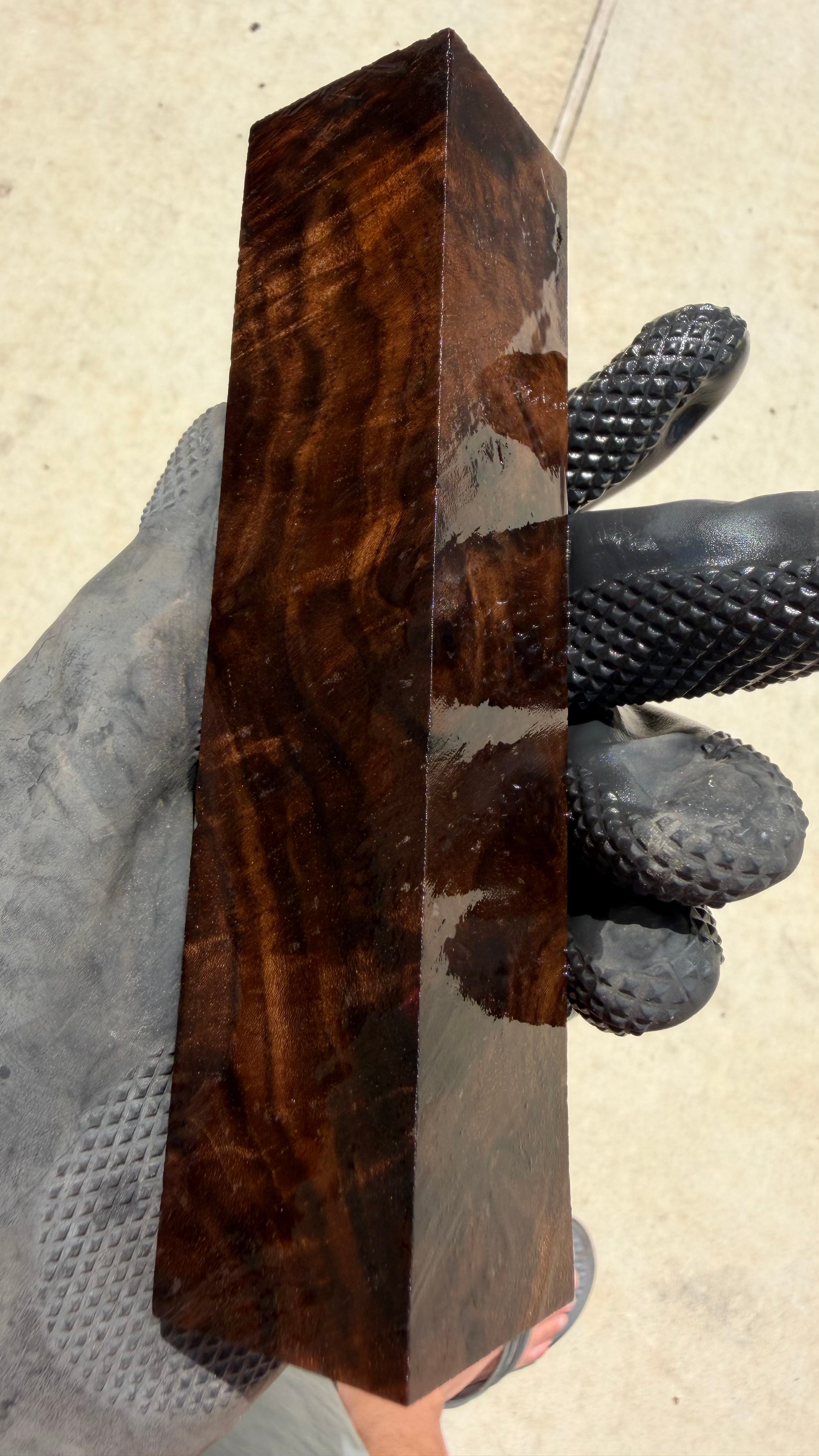 Claro Walnut Burl Block CWBB-012 (Stabilized)