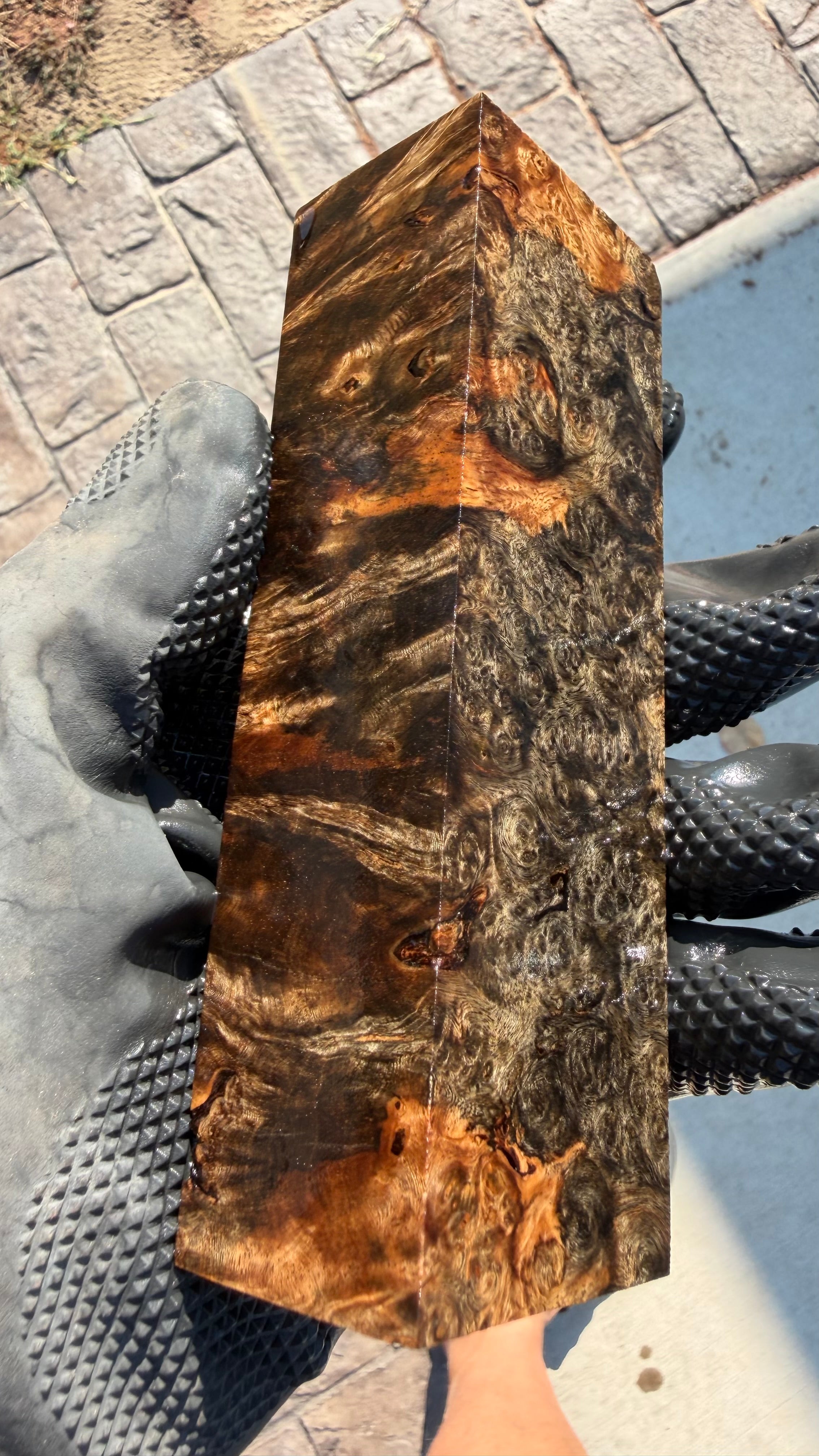 Amboyna Burl Block AYBB-038 (Stabilized)