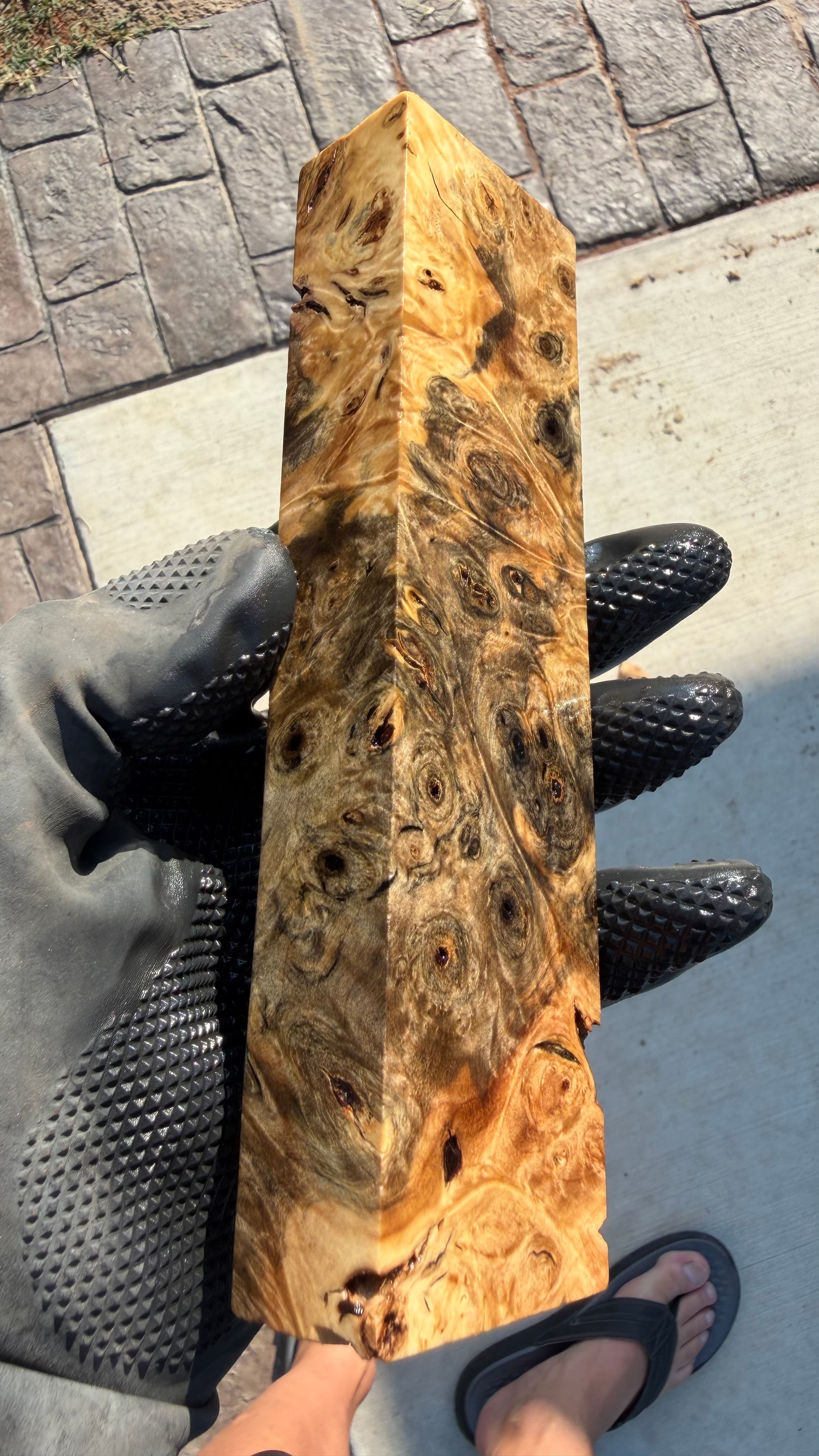 Buckeye Burl Block BBB-115 (Stabilized)