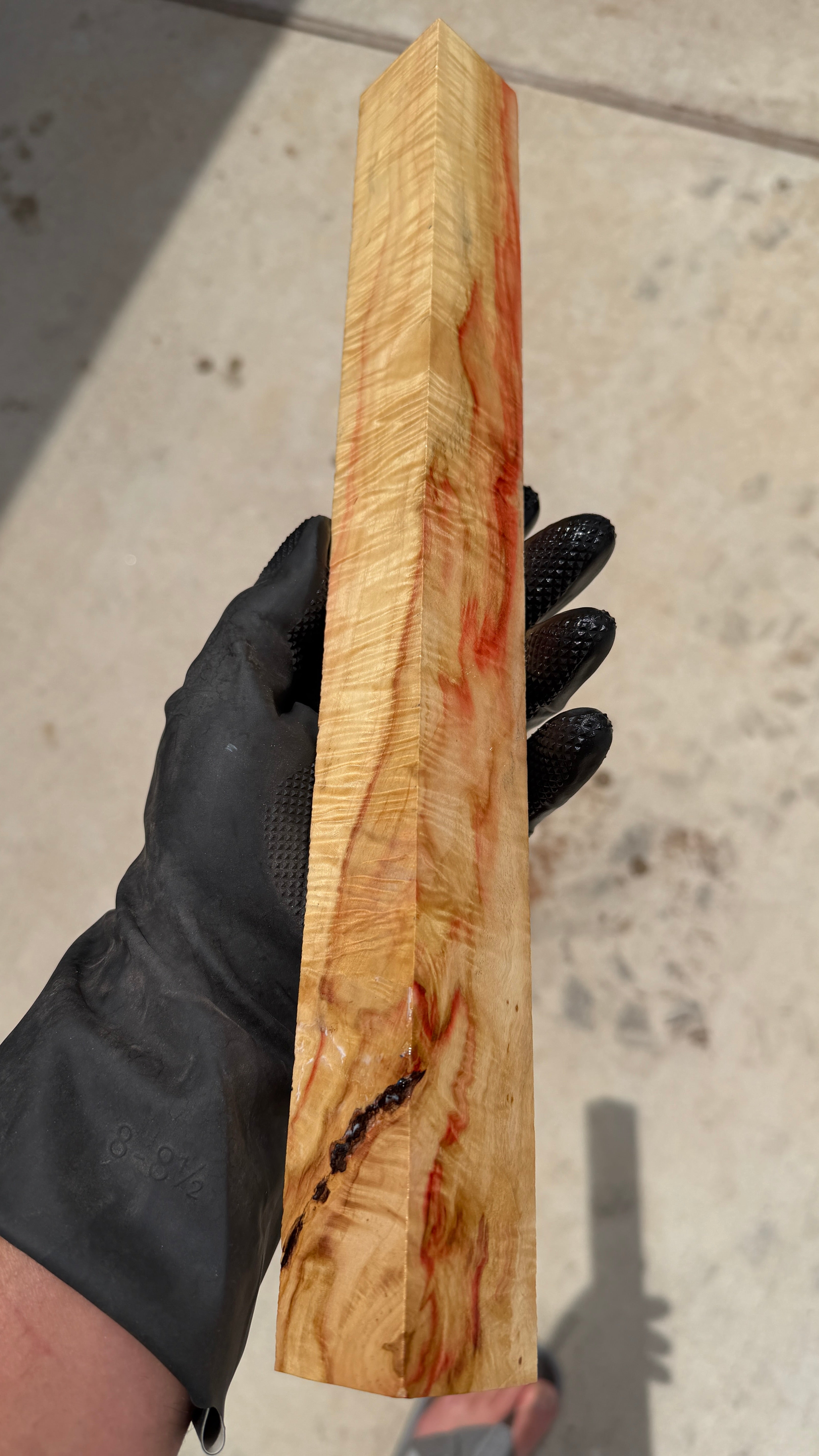 Curly Box Elder Block CBEB-010 (Stabilized)