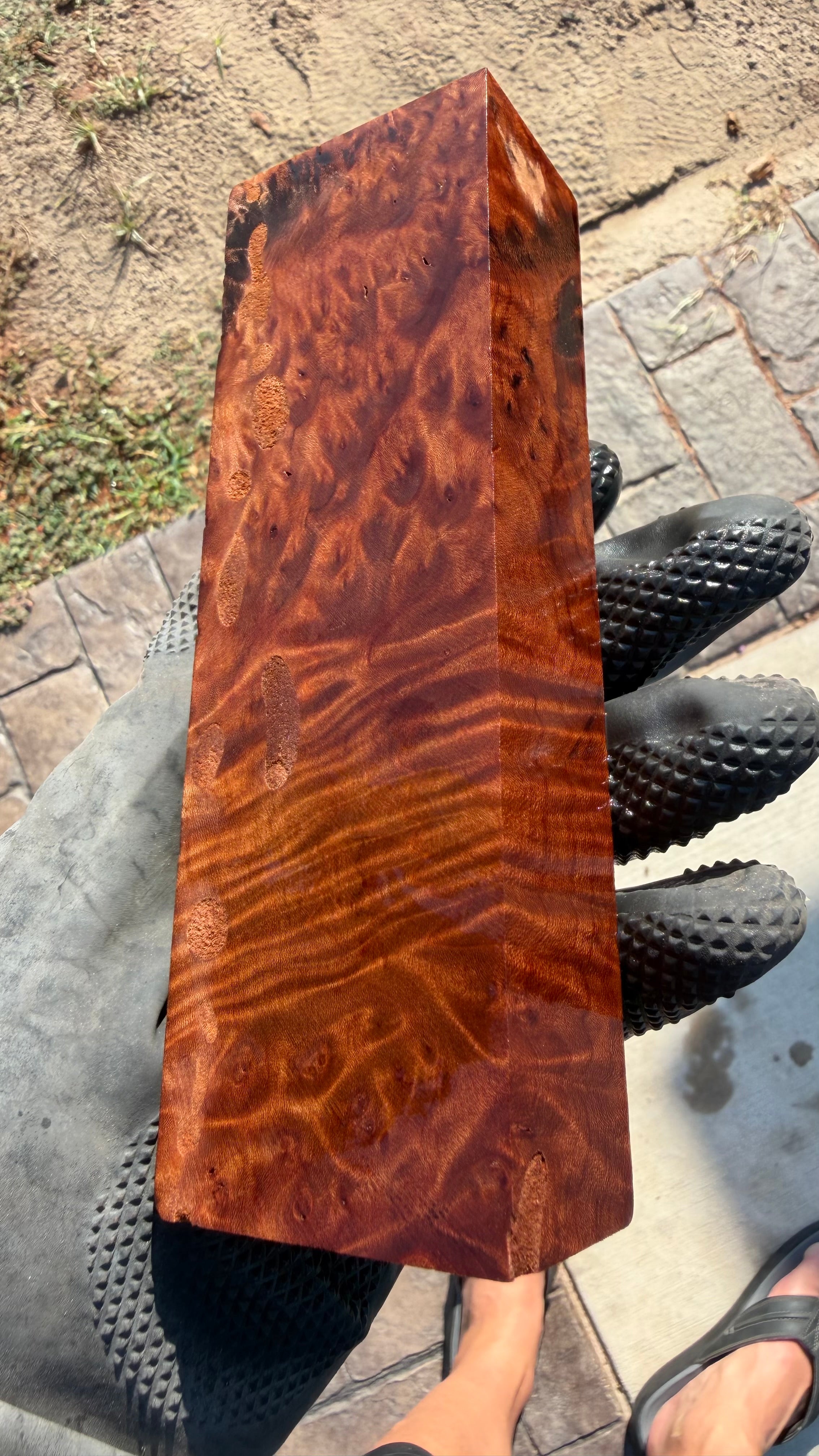 Madrone Burl Block MBB-006 (Stabilized)