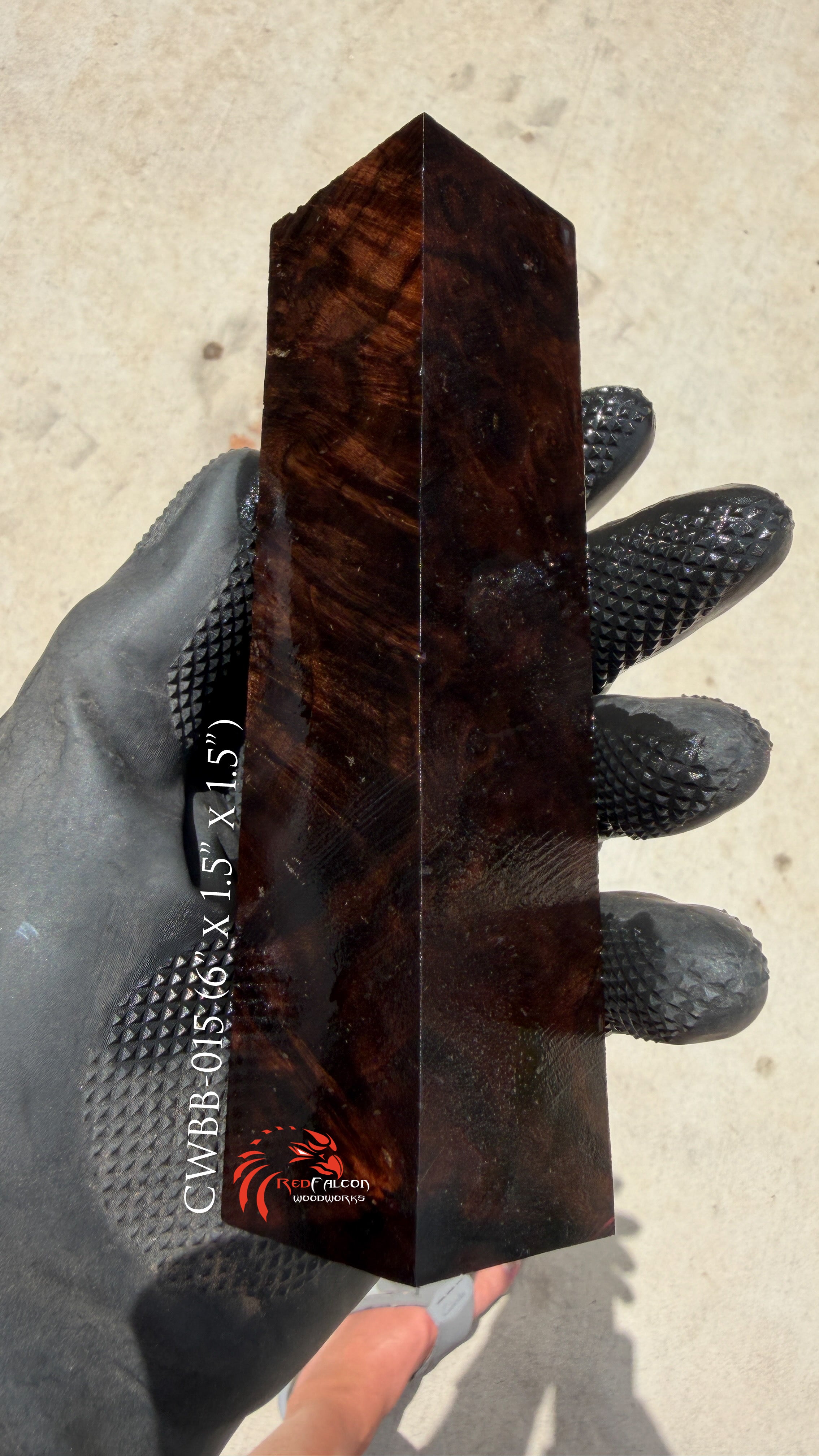 Claro Walnut Burl CWBB-015 (Stabilized)