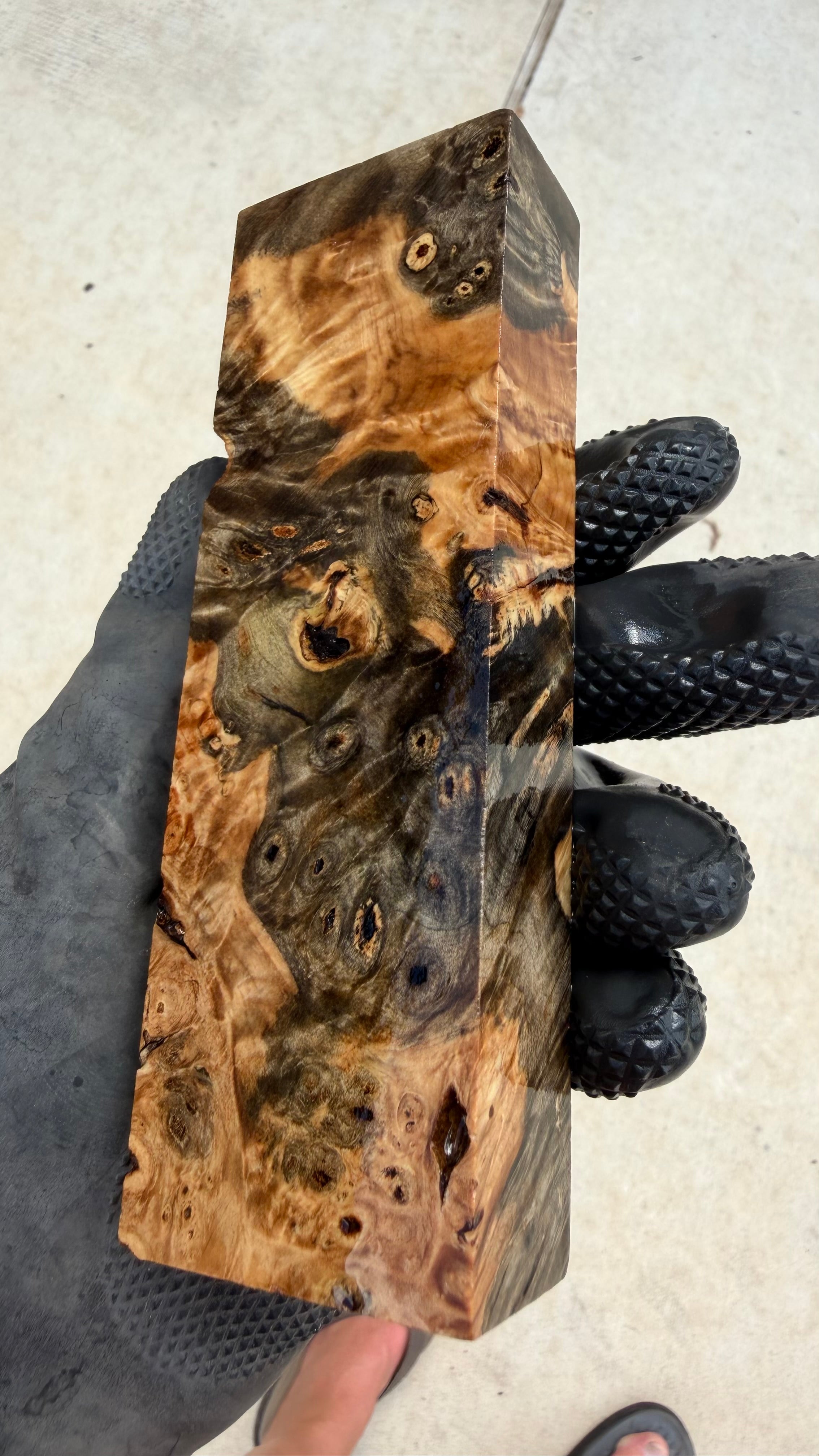 Buckeye Burl Block BBB-112 (Stabilized)