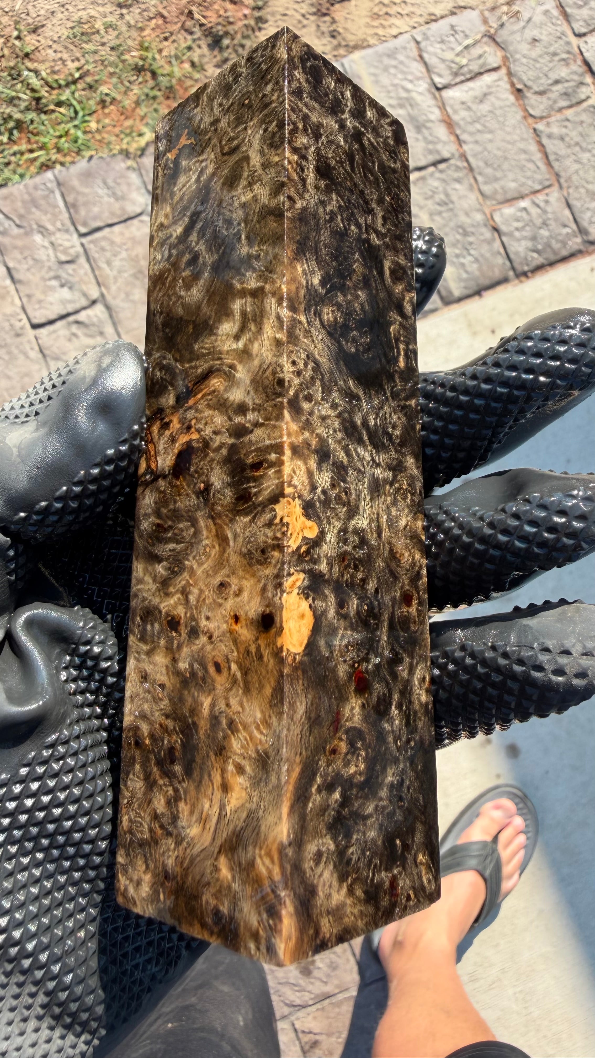 Amboyna Burl Block AYBB-070 (Stabilized)