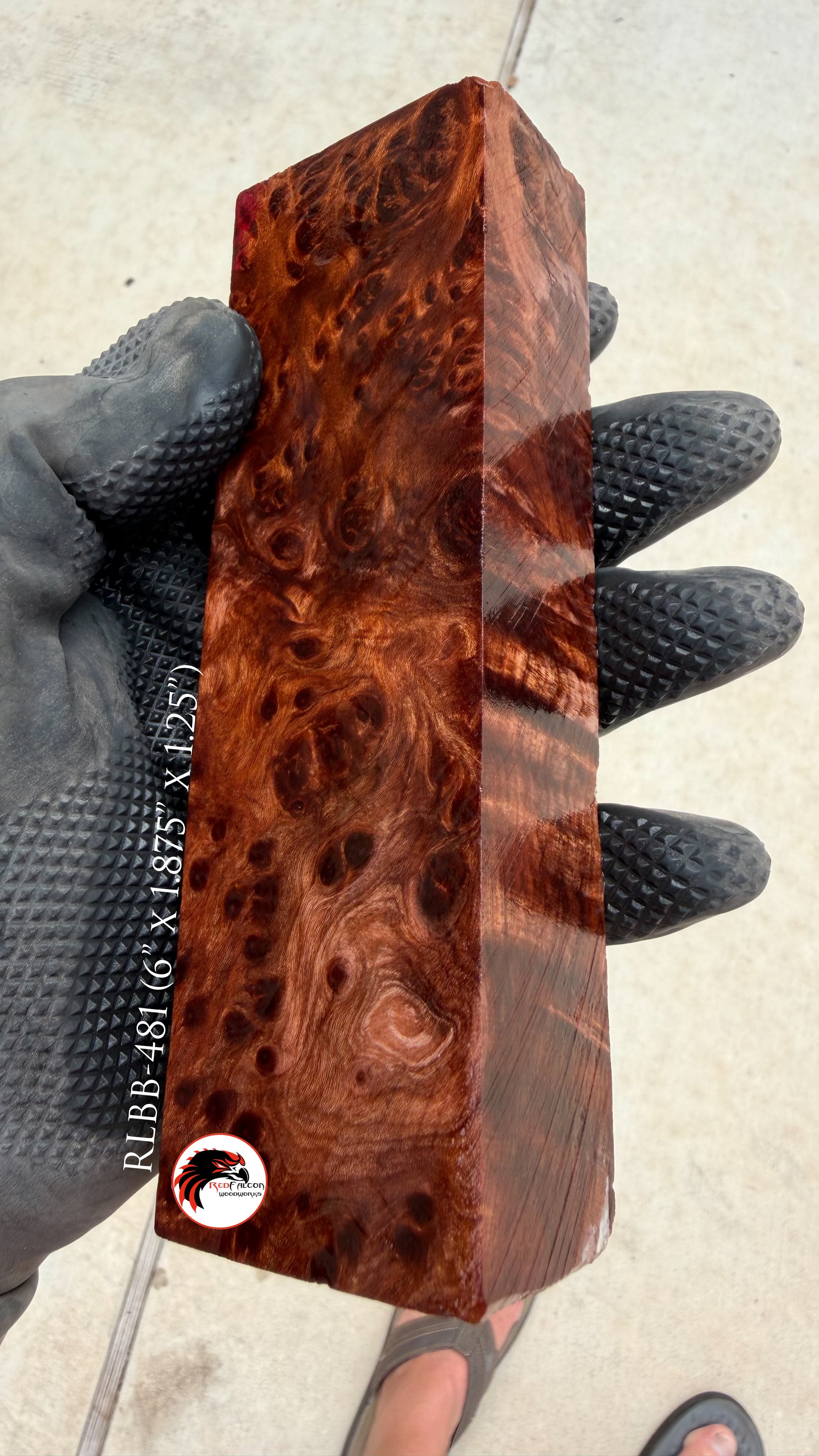 Redwood Burl Block RLBB-481 (Stabilized)