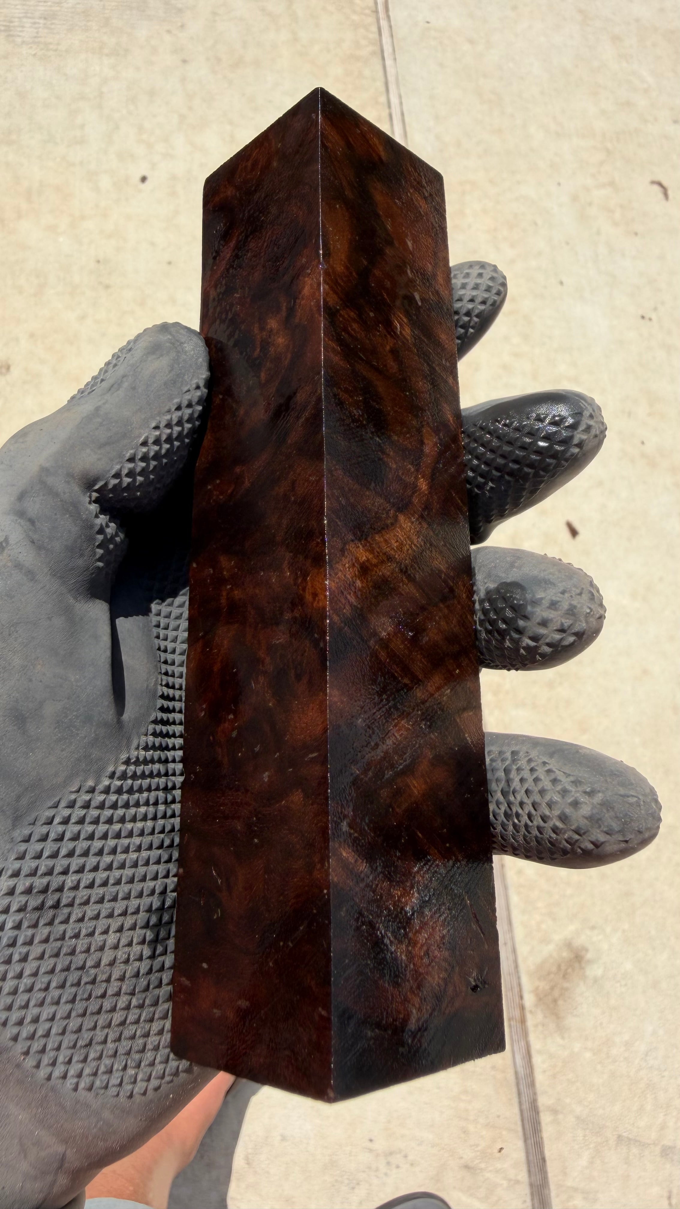 Claro Walnut Burl Block CWBB-011 (Stabilized)