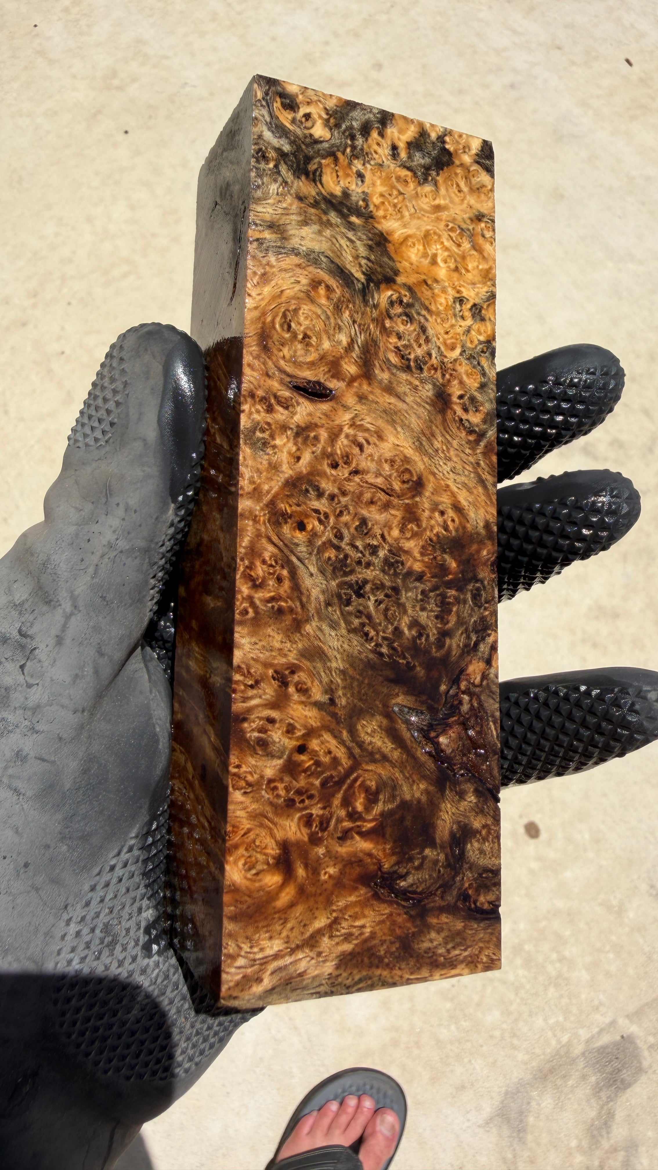 Amboyna Burl Block AYBB-042 (Stabilized)
