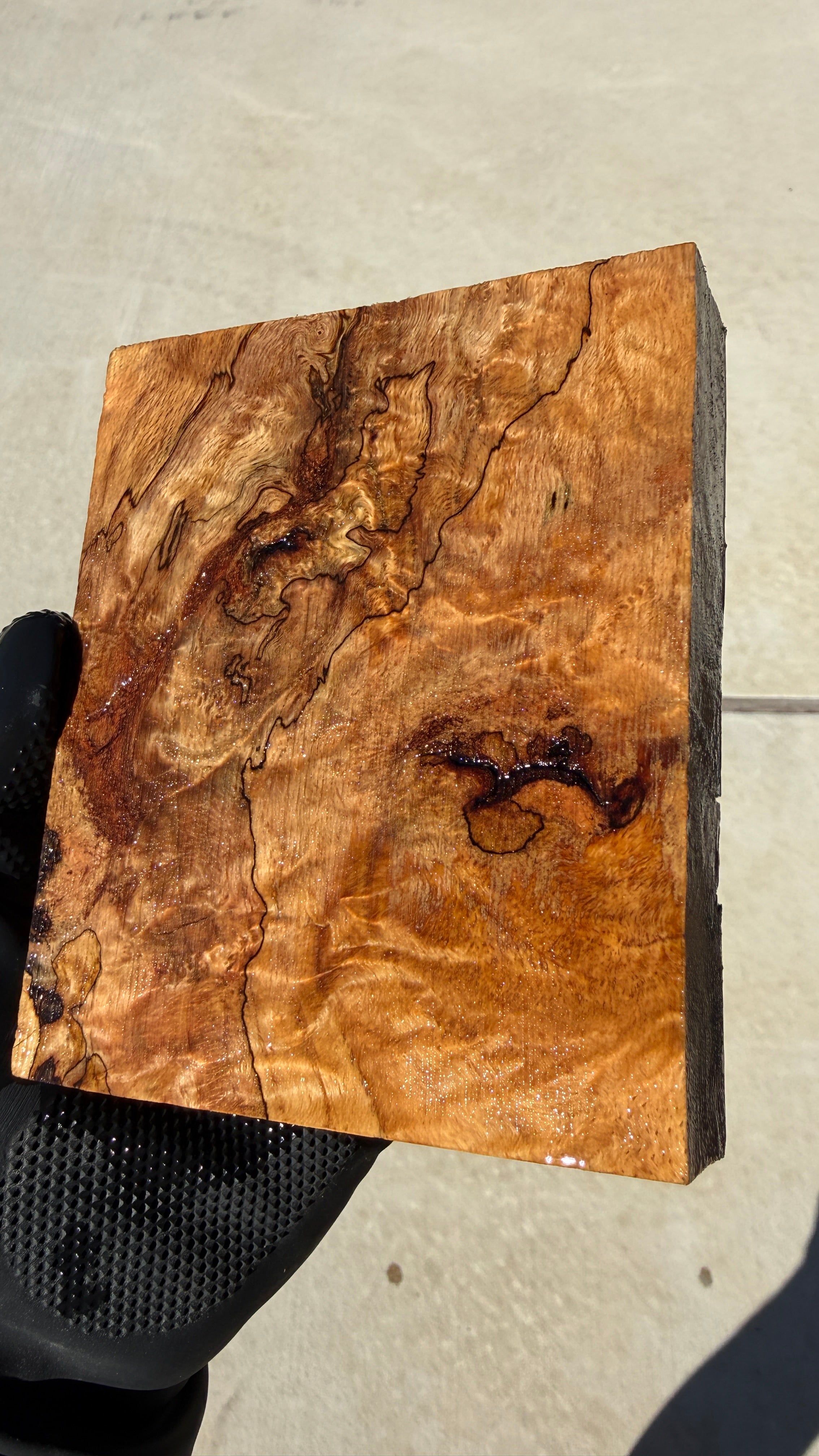 Red Oak Burl Block ROBB-152 (Stabilized)
