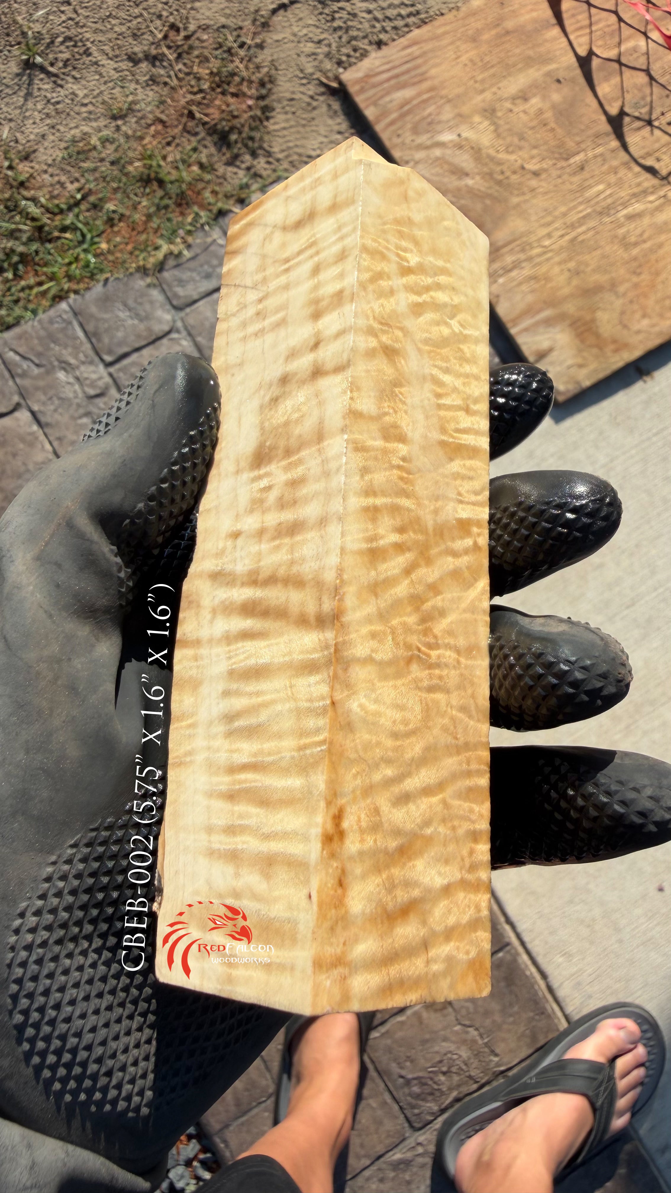 Curly Box Elder Burl Block CBES-002 (Stabilized)