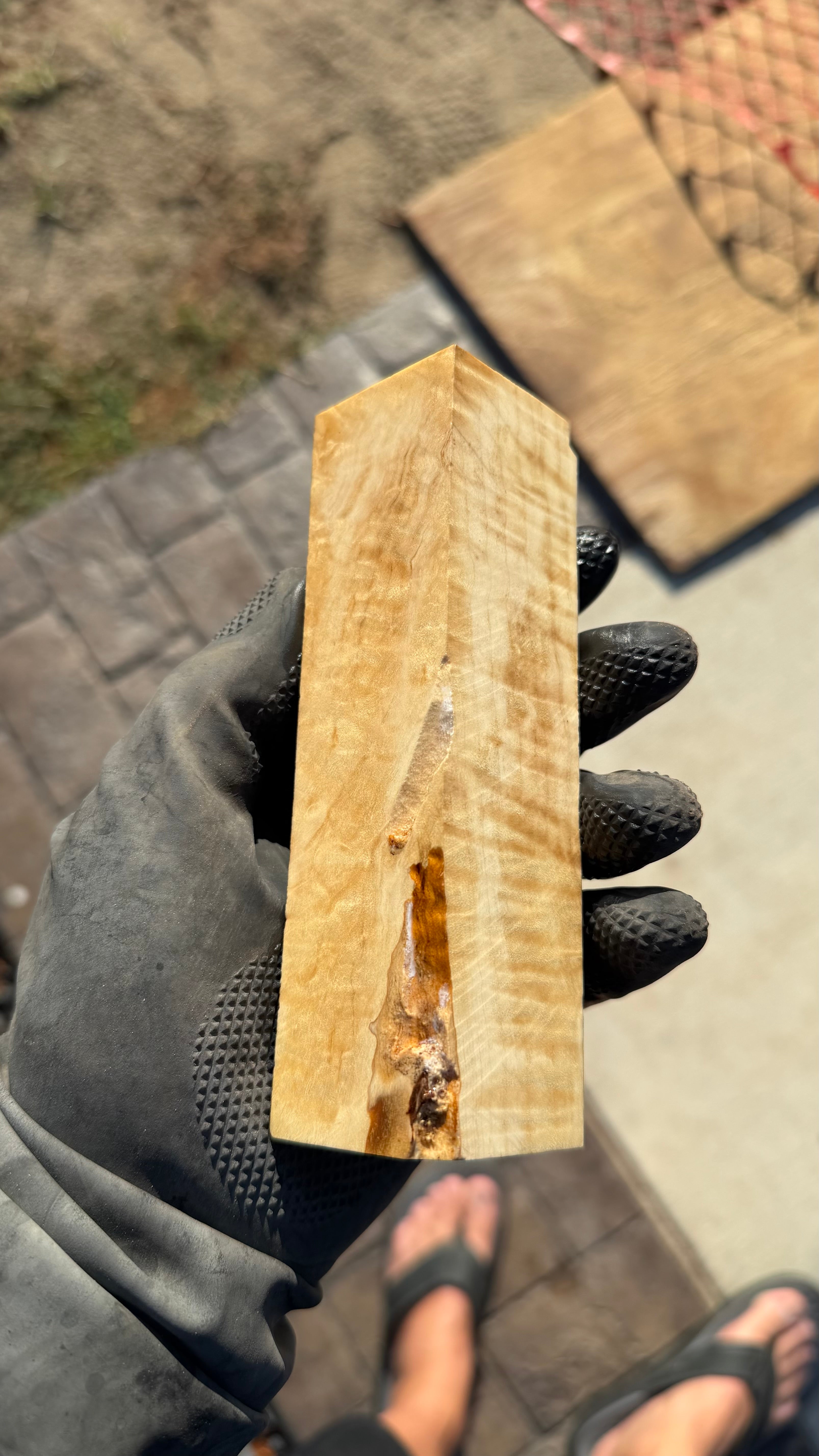 Curly Box Elder Burl Block CBES-002 (Stabilized)