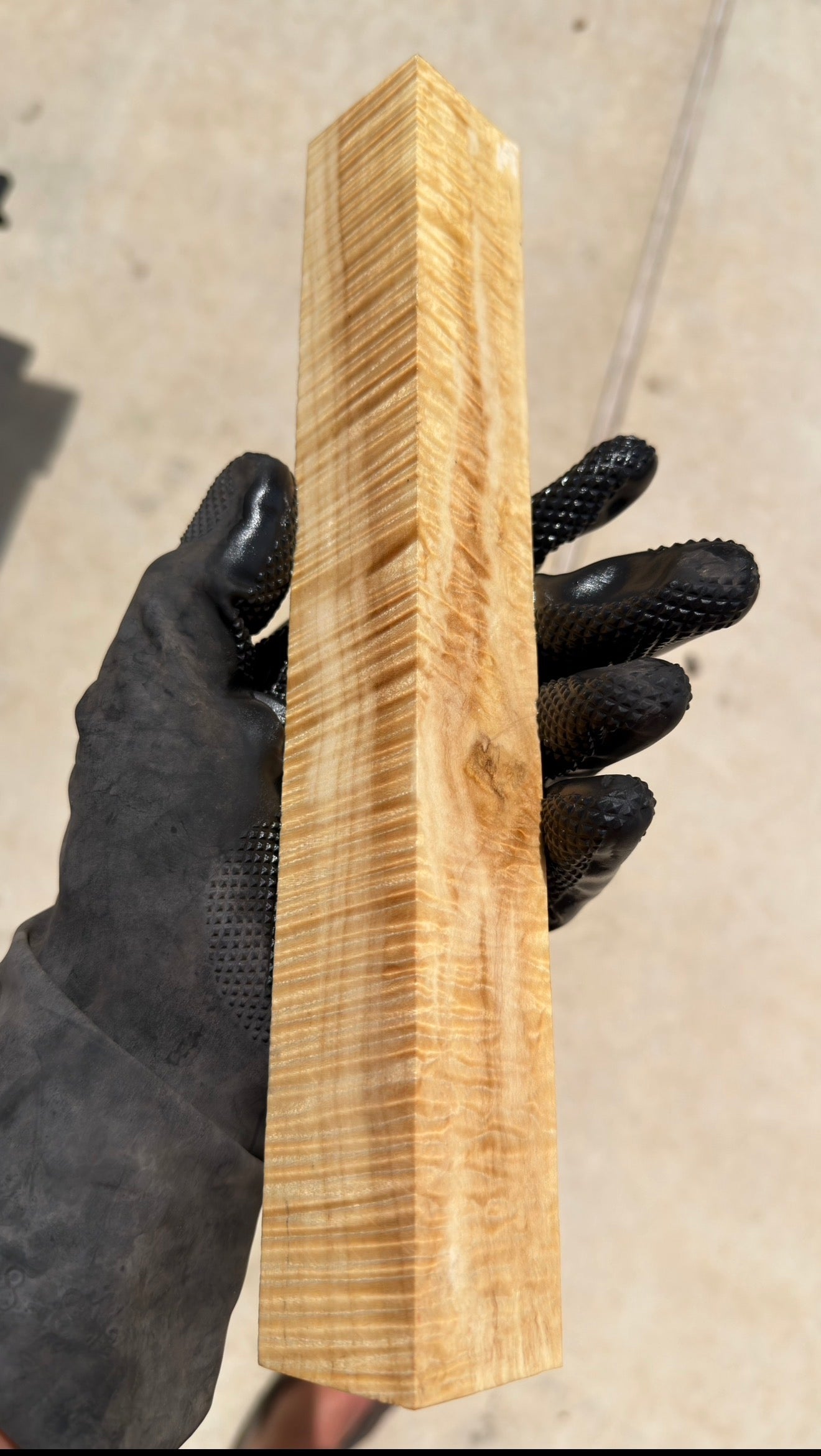 Curly Box Elder Block CBEB-003 (Stabilized)