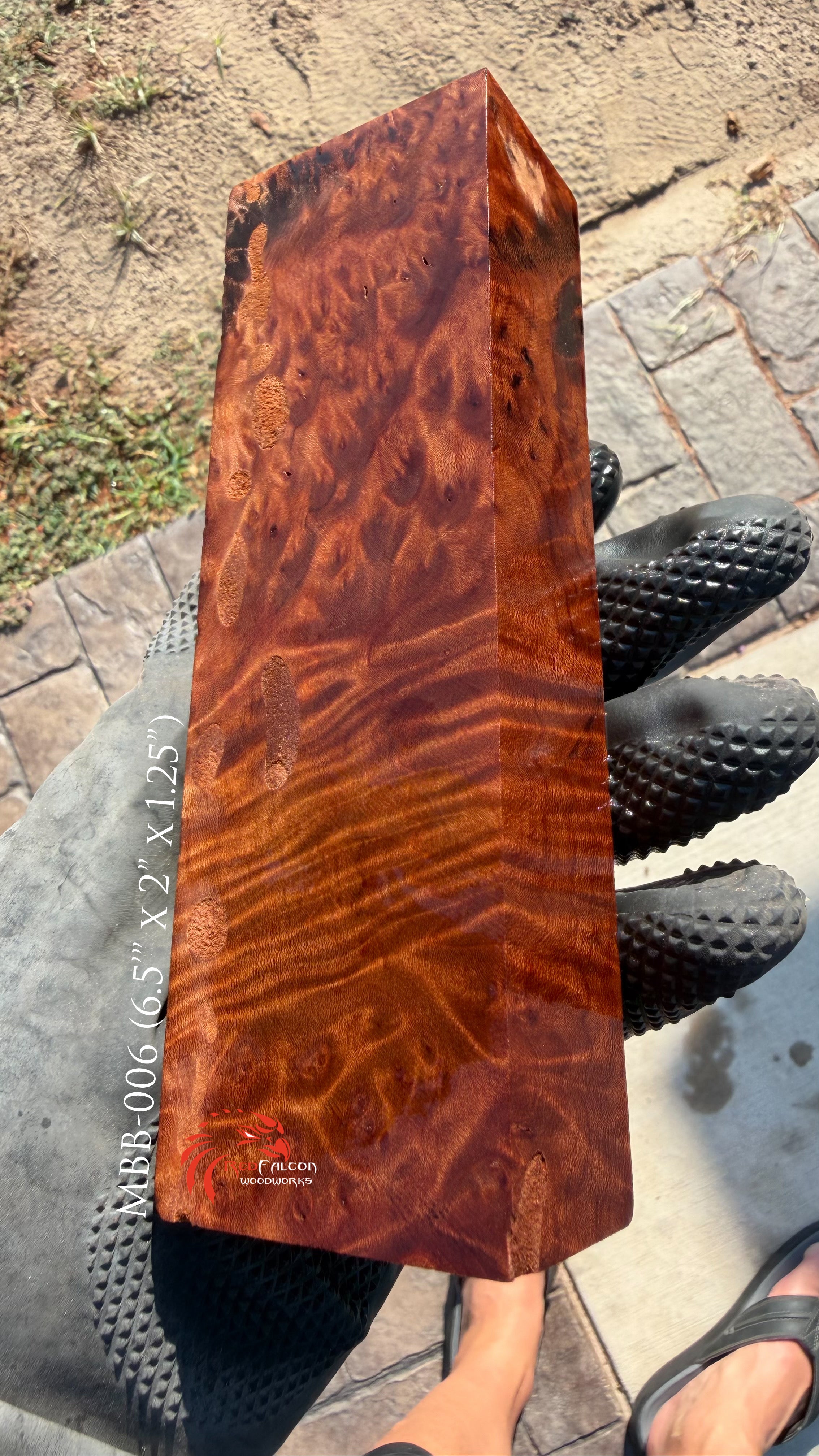 Madrone Burl Block MBB-006 (Stabilized)