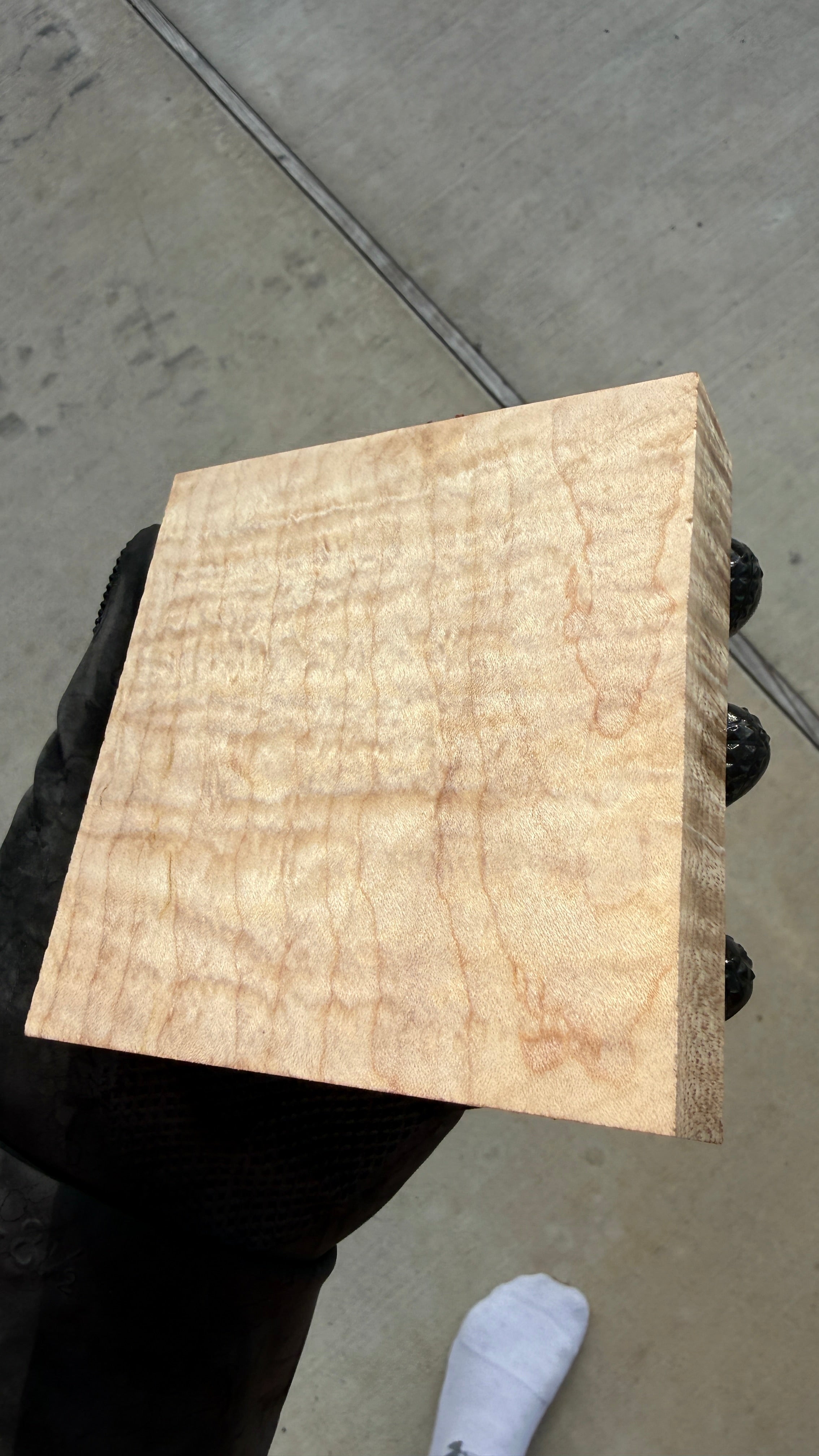 Curly Maple Block MPBB-162 (Stabilized)