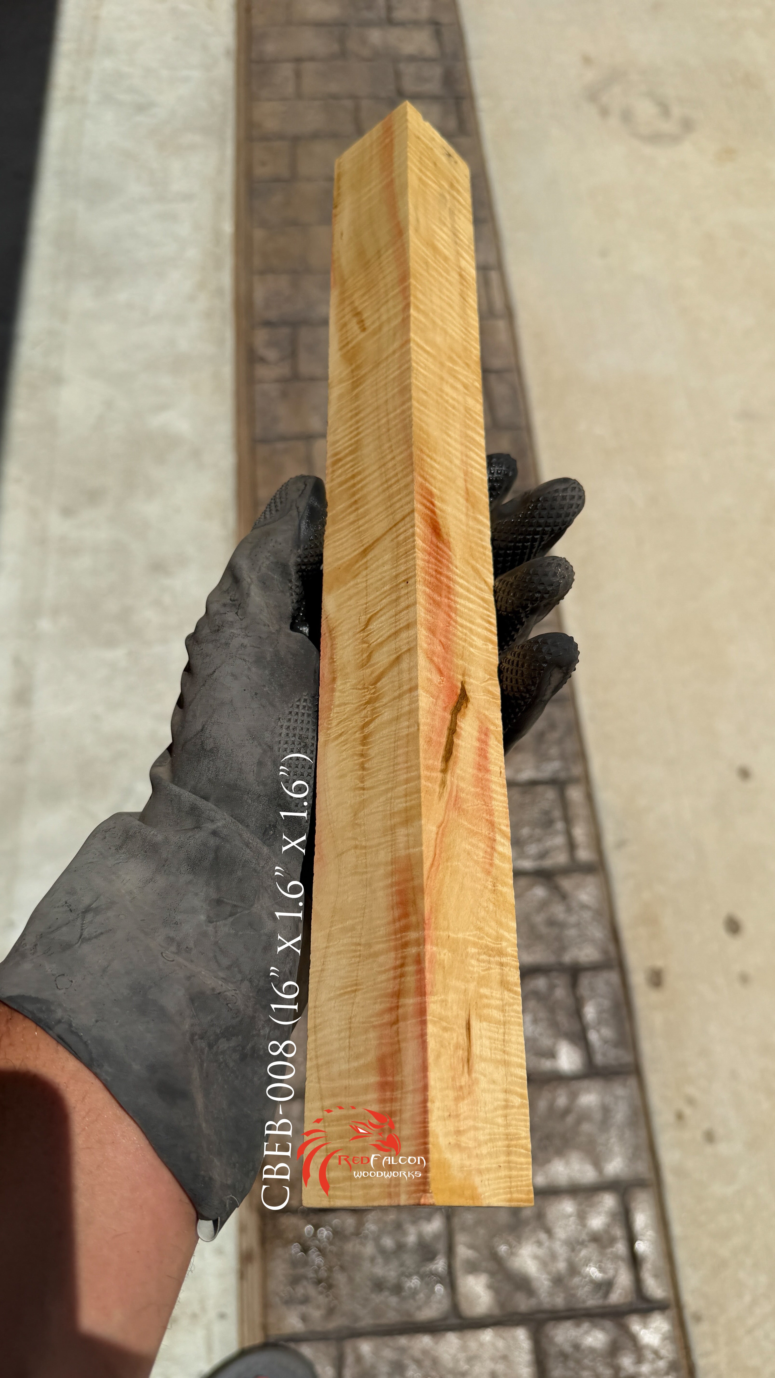 Curly Box Elder Block CBEB-000 (Stabilized)