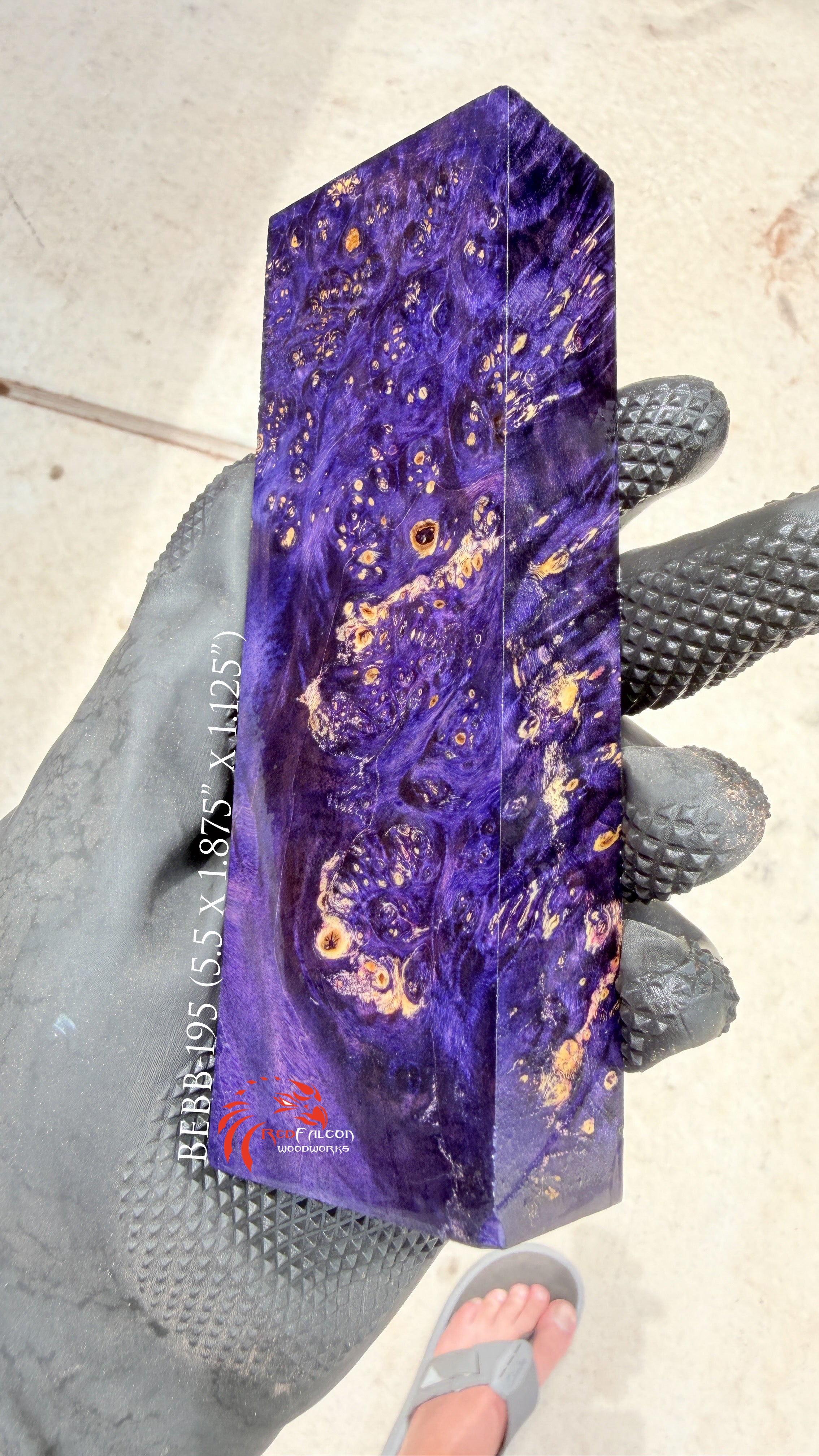 Box Elder Burl Block BEBB-195 (Stabilized)