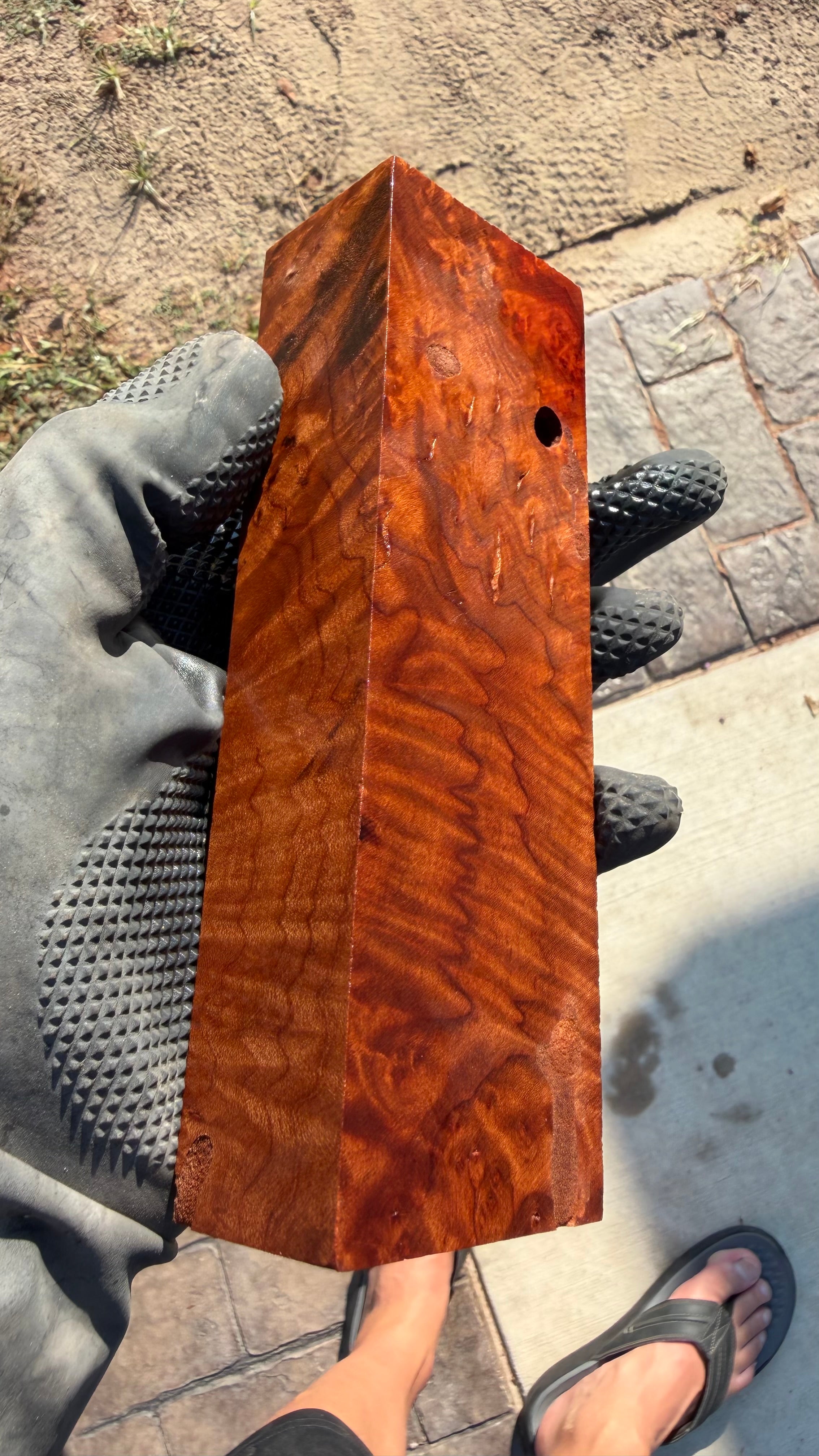 Madrone Burl Block MBB-006 (Stabilized)