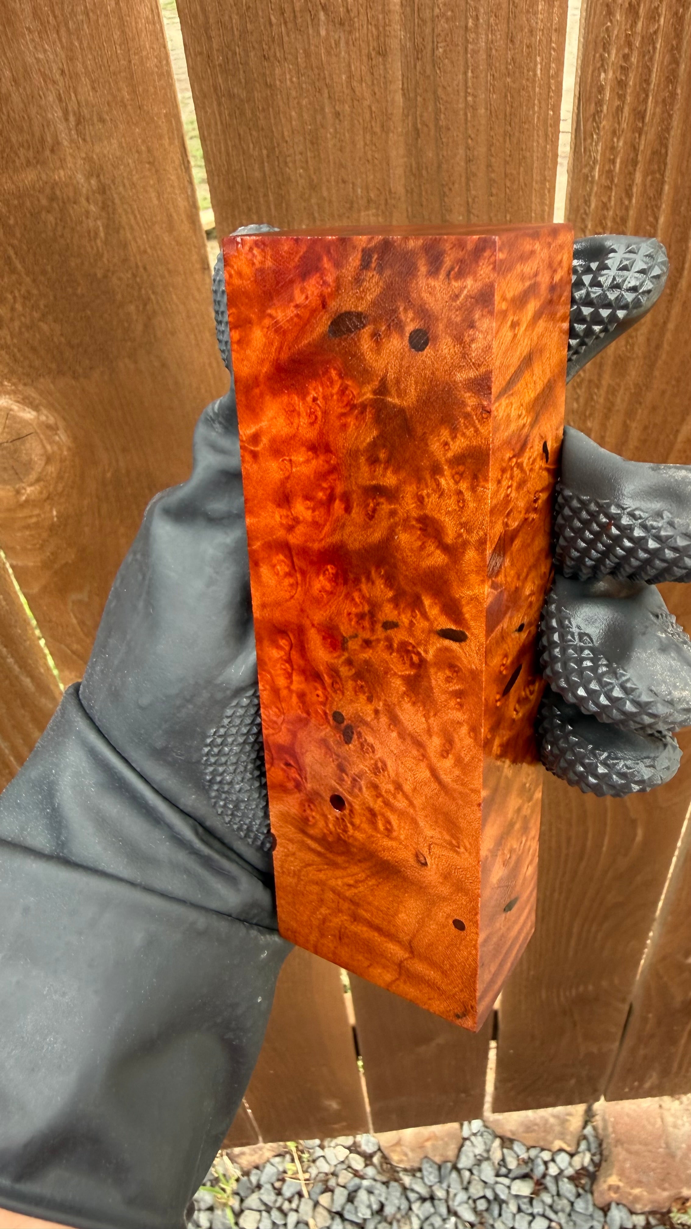 Madrone Burl Block MBB-005 (Stabilized)