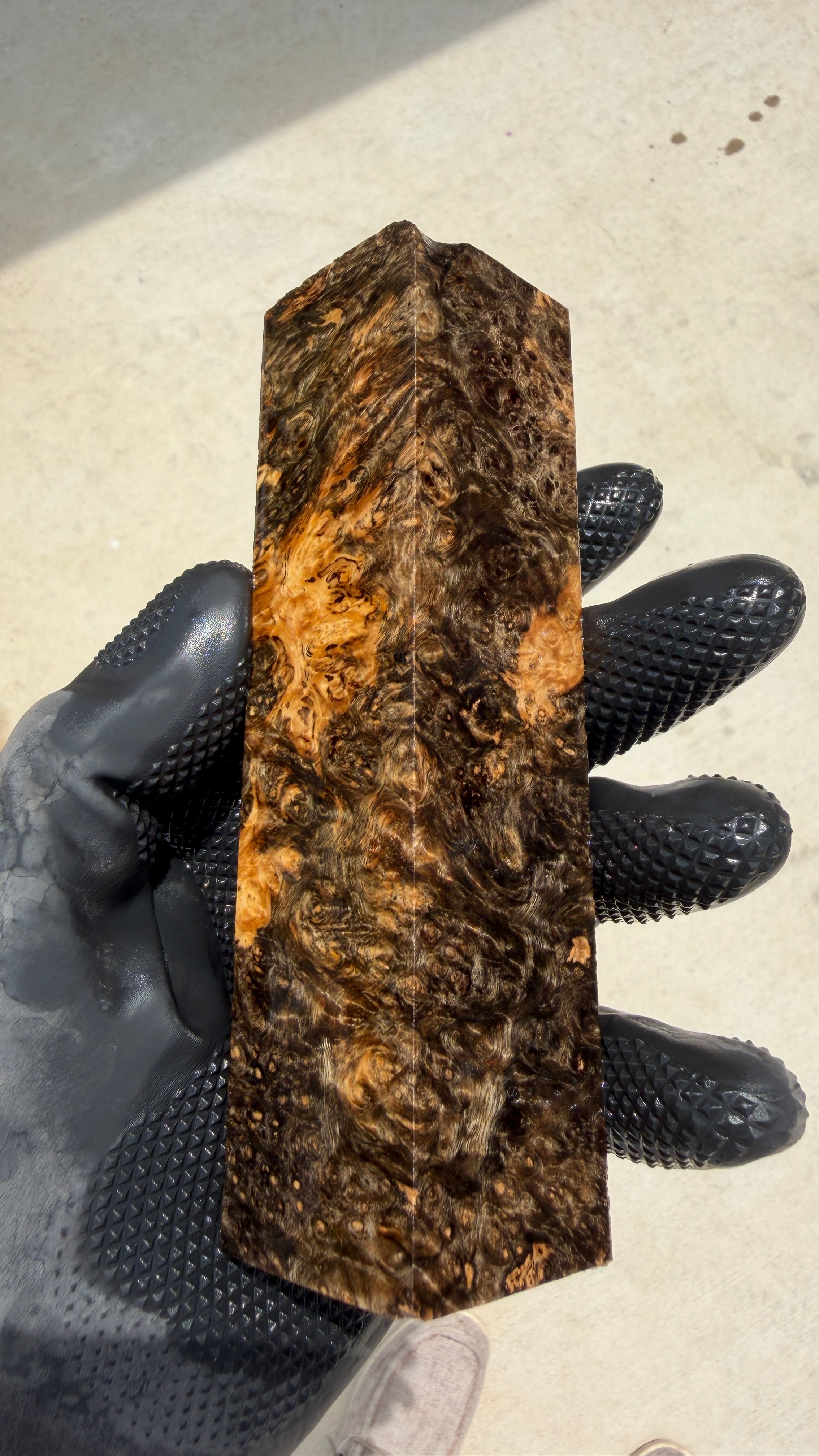 Amboyna Burl Block AYBB-077 (Stabilized)