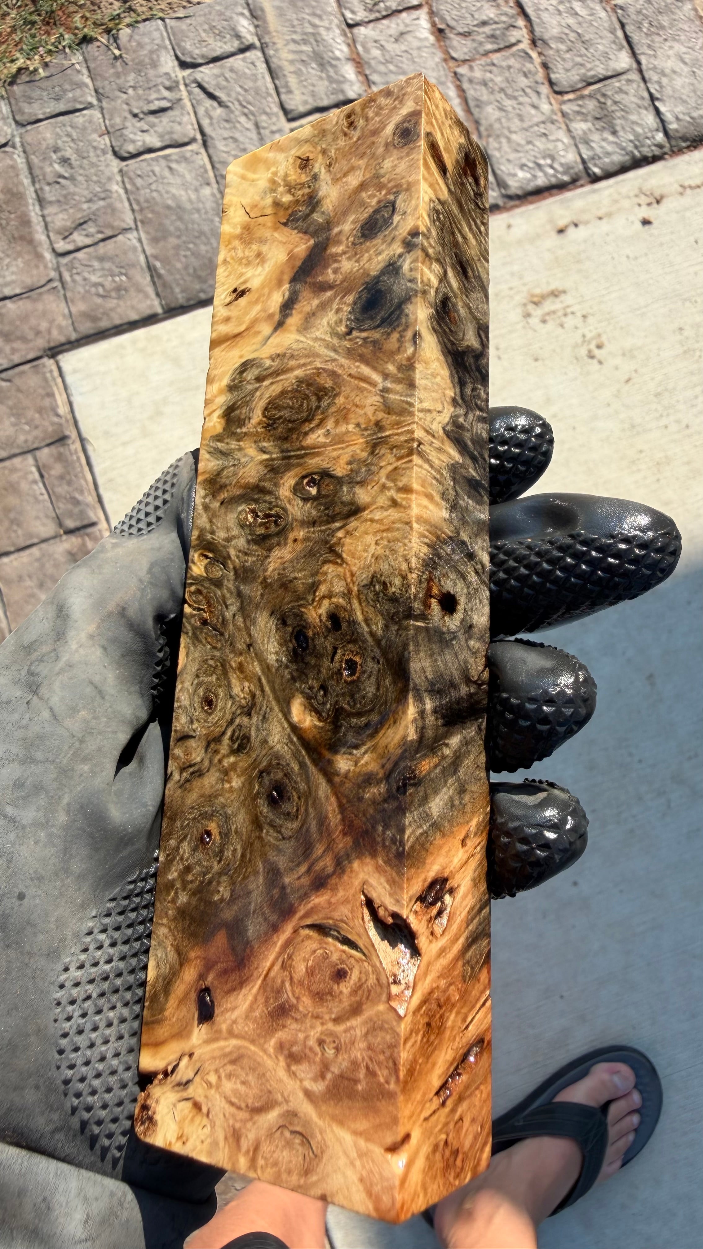 Buckeye Burl Block BBB-115 (Stabilized)