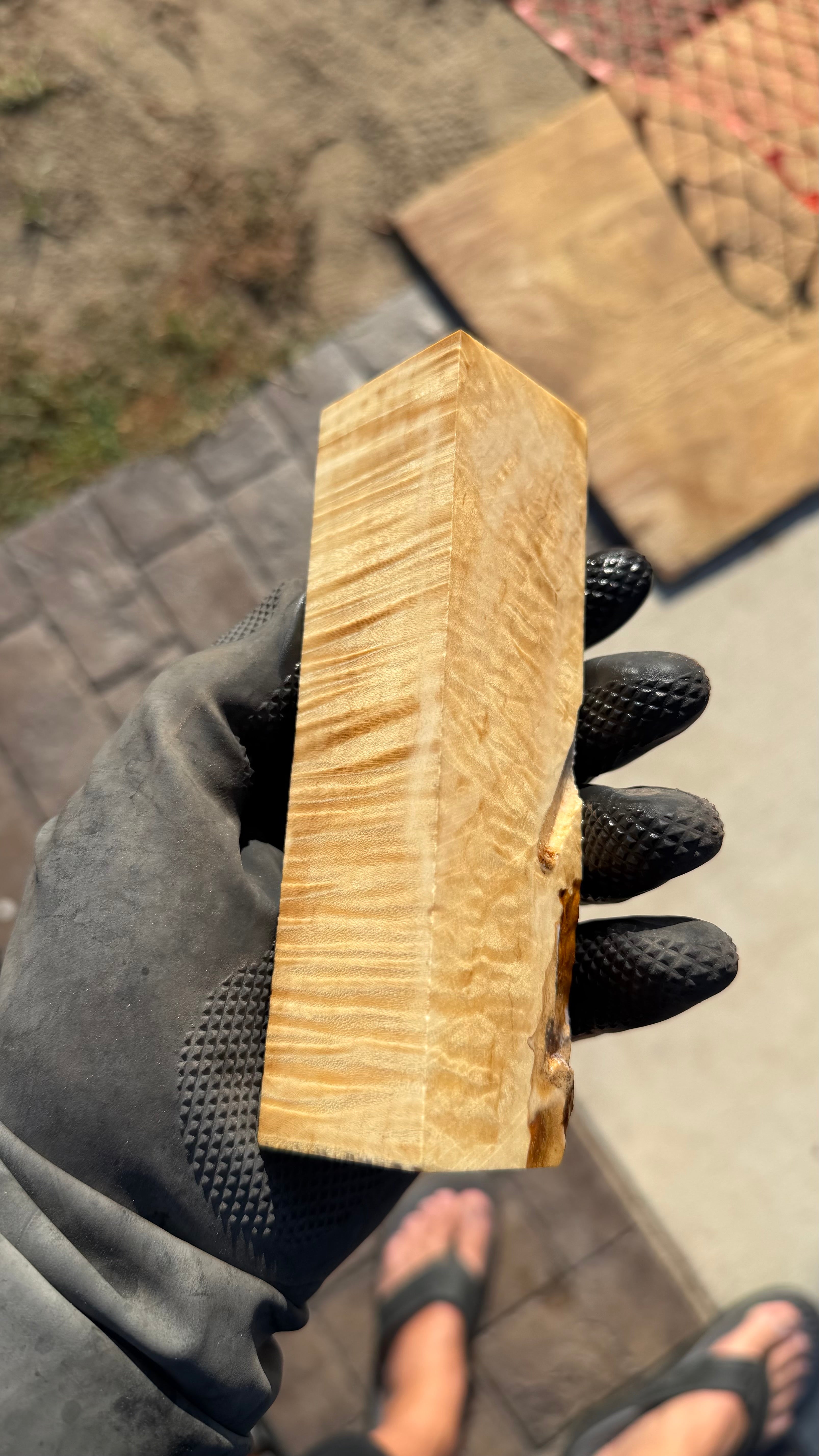 Curly Box Elder Burl Block CBES-002 (Stabilized)