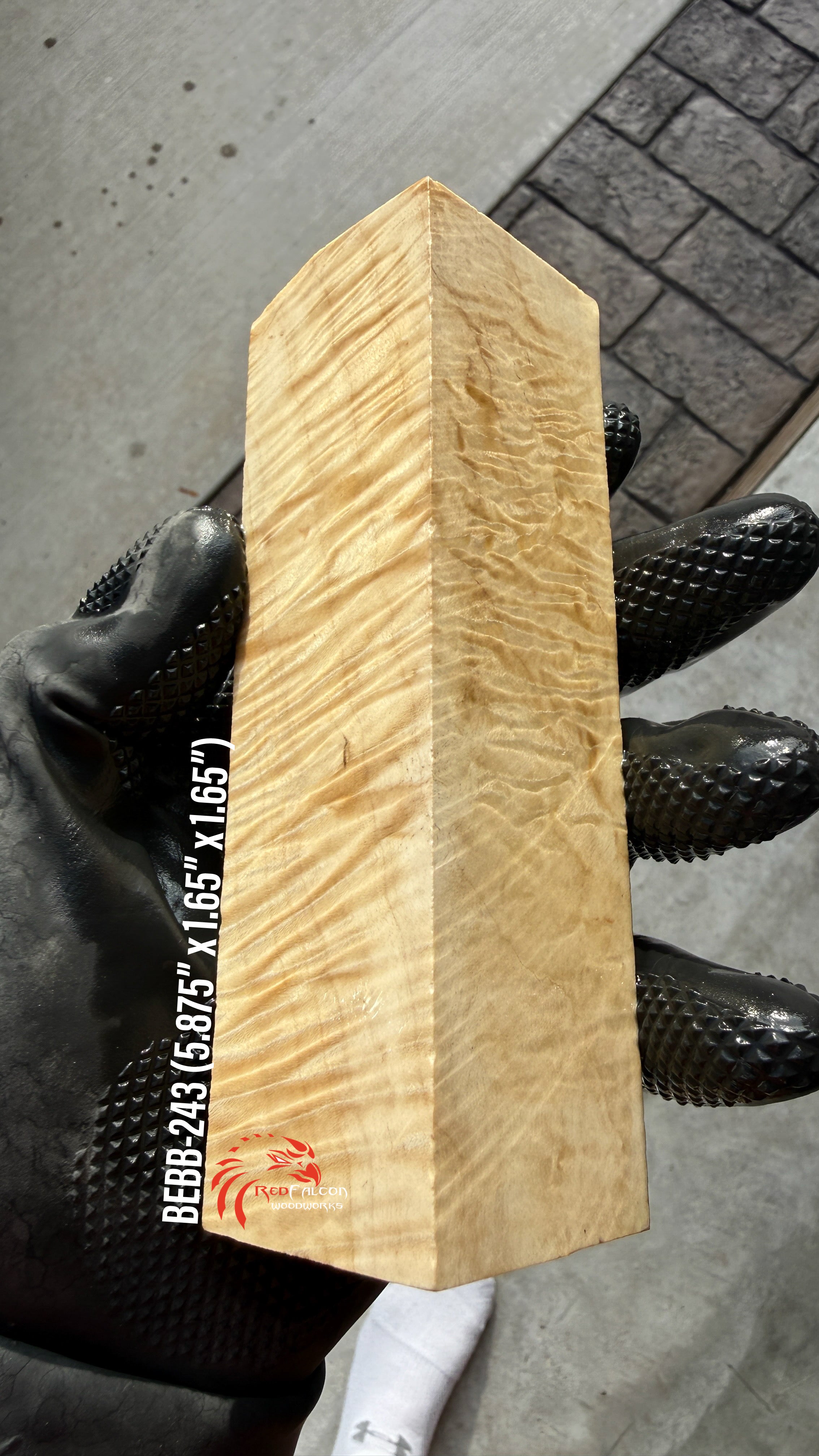 Curly Box Elder Block CBEB-243 (Stabilized)