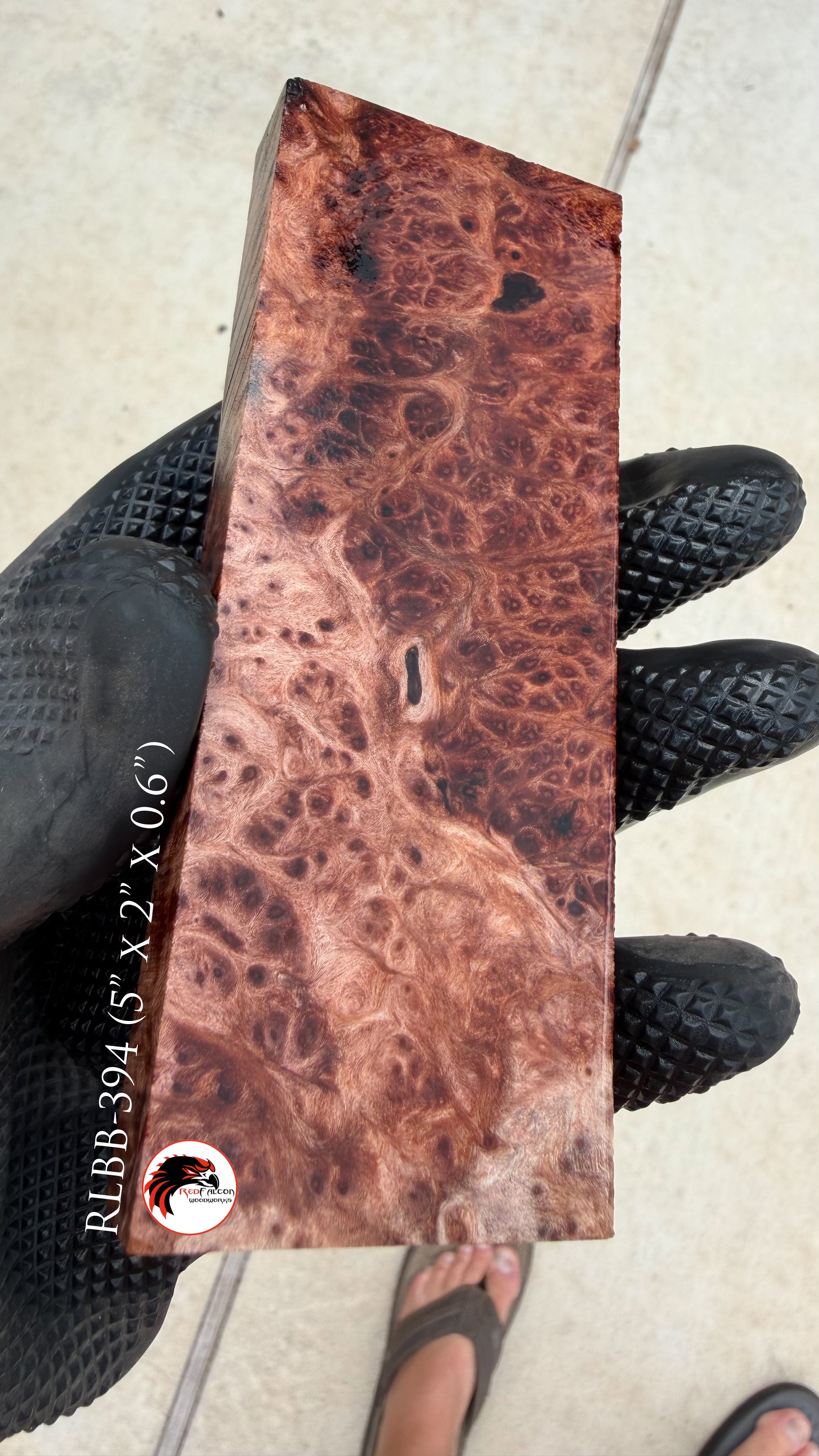 Redwood Burl Block RLBB-394 (Stabilized)