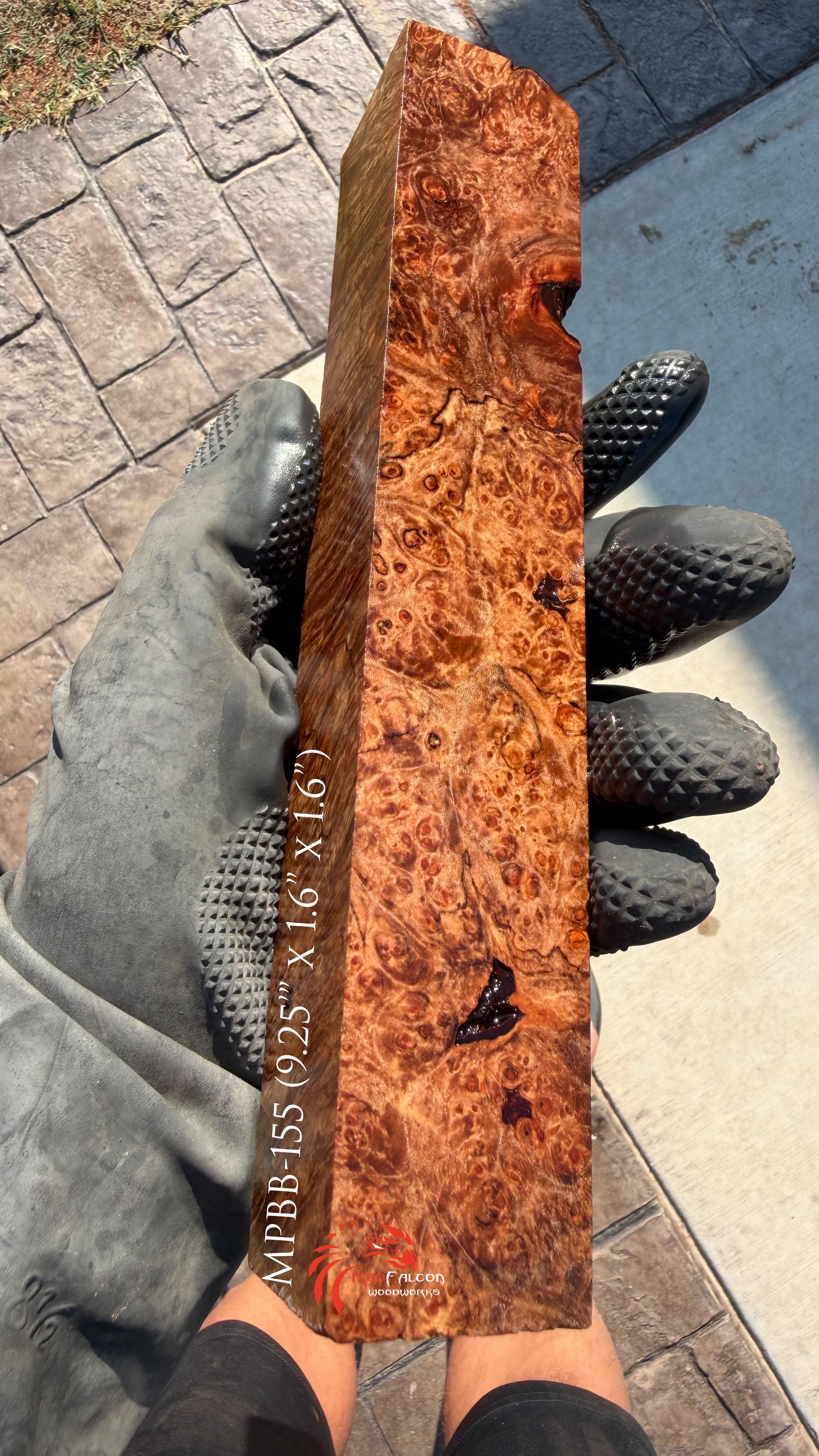 Maple Burl Block MPBB-155 (Stabilized)