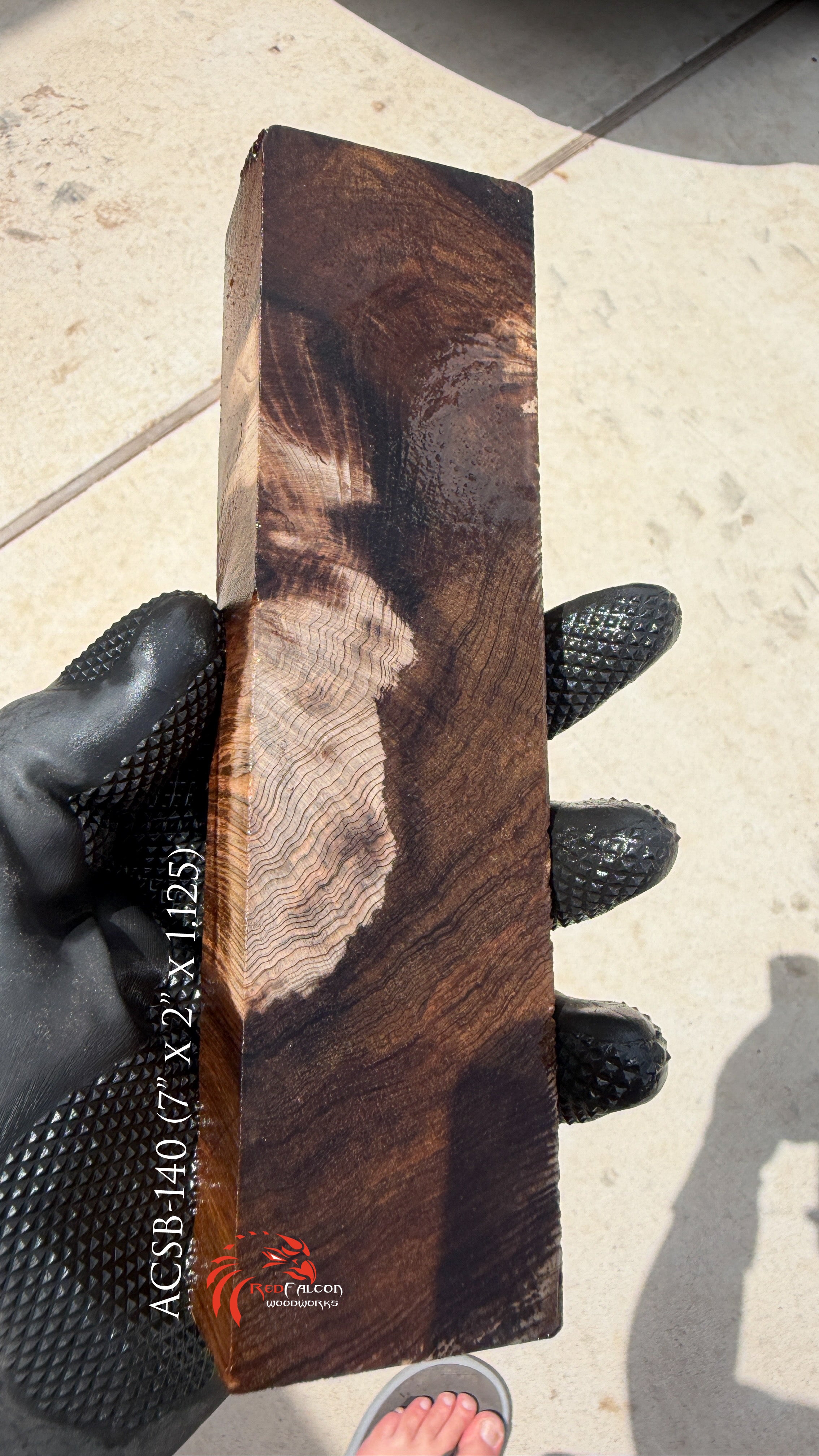 Ancient Sinker Cypress Block ASCB-140 (Stabilized)