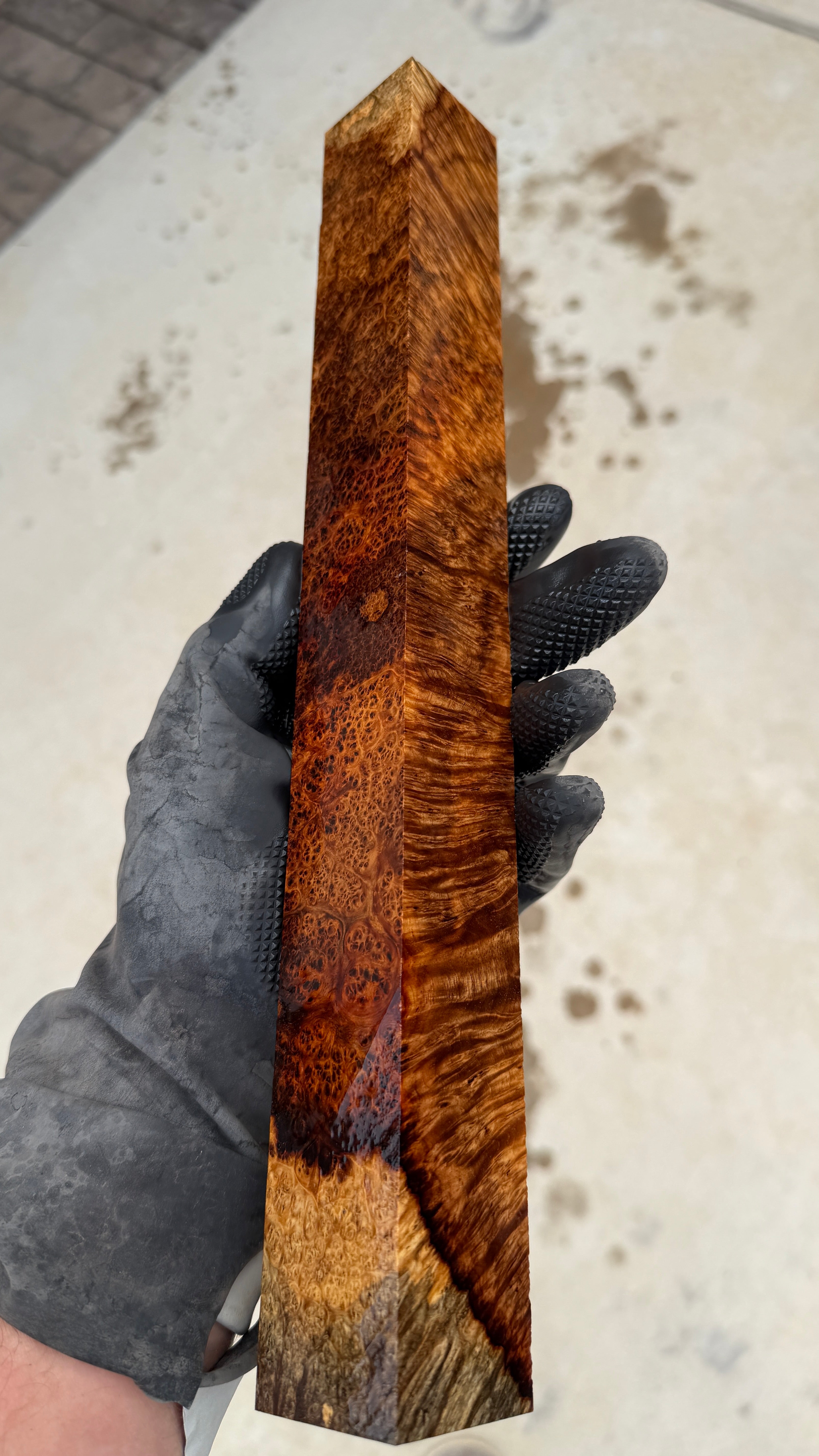 Amboyna Burl Block AYBB-077 (Stabilized)