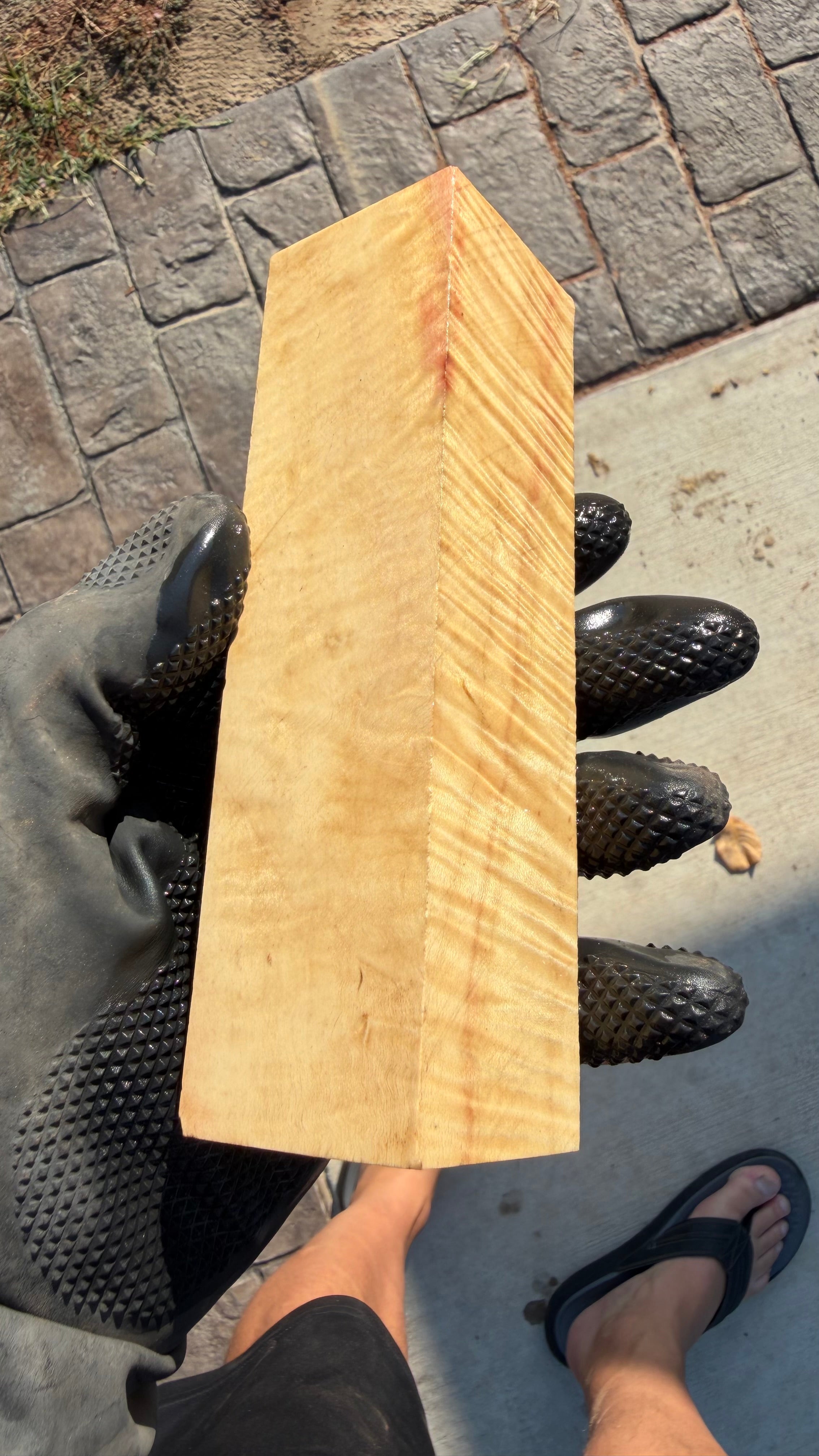 Curly Box Elder Block CBEB-001 (Stabilized)