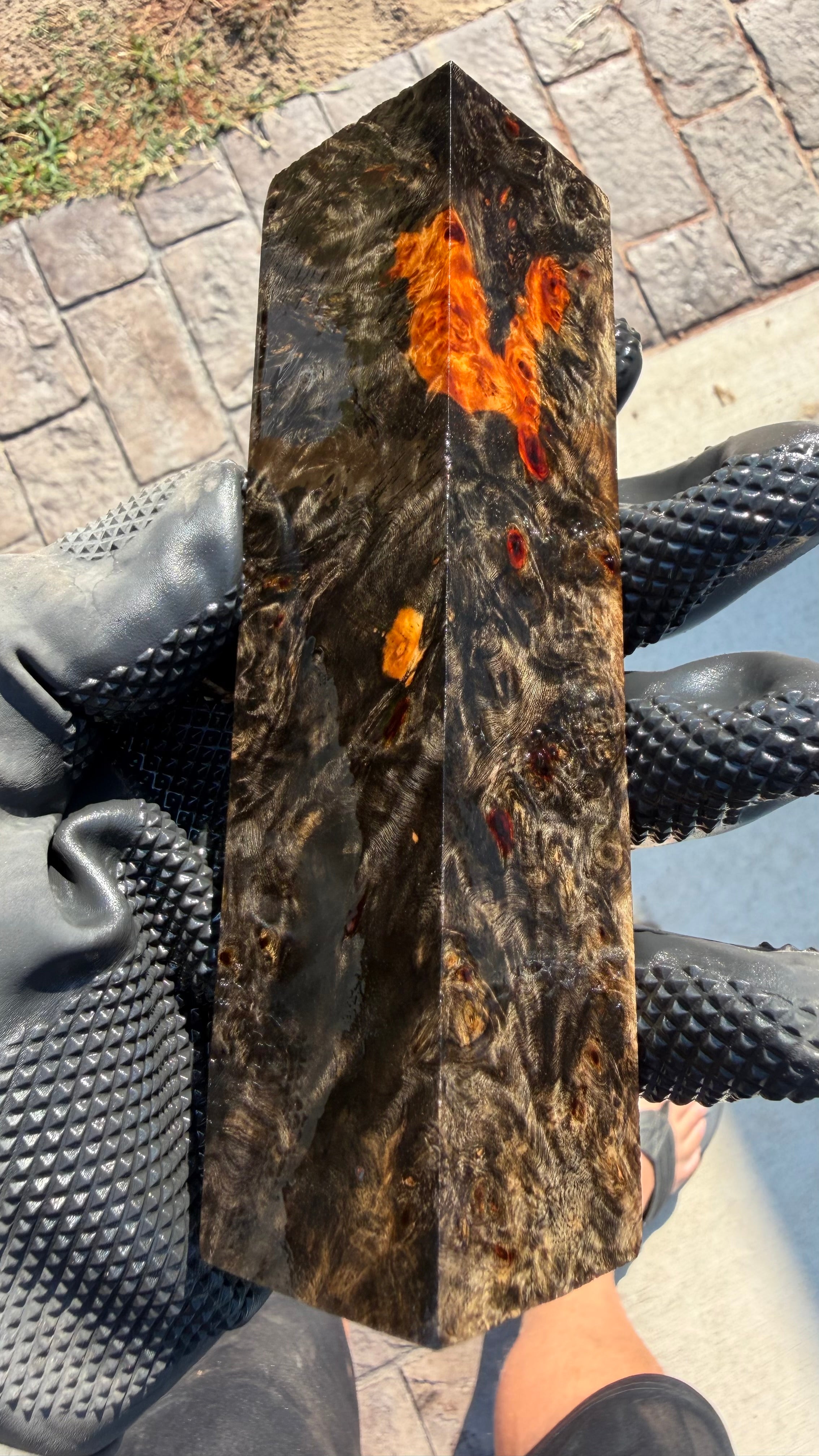 Amboyna Burl Block AYBB-070 (Stabilized)