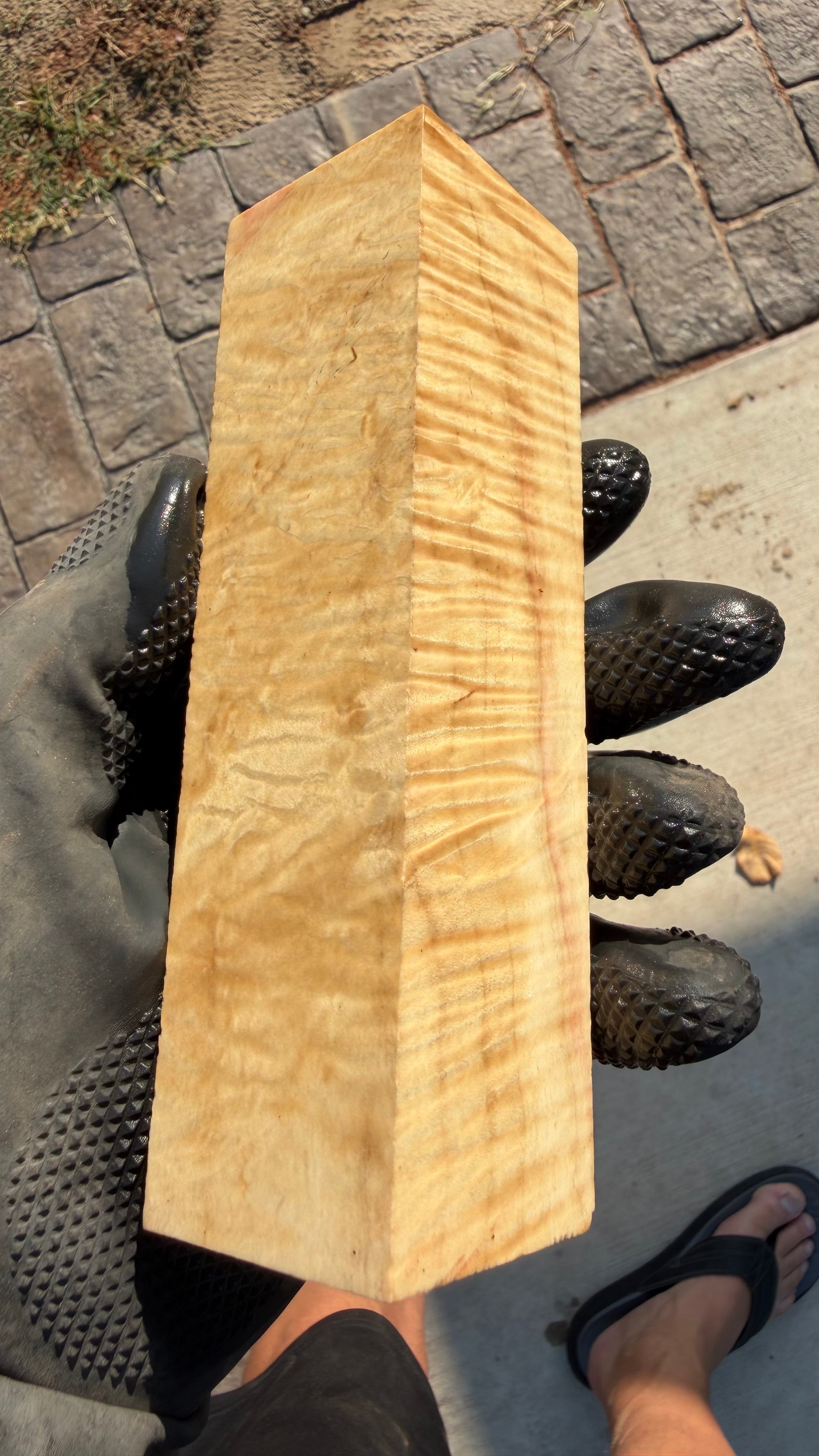 Curly Box Elder Block CBEB-001 (Stabilized)