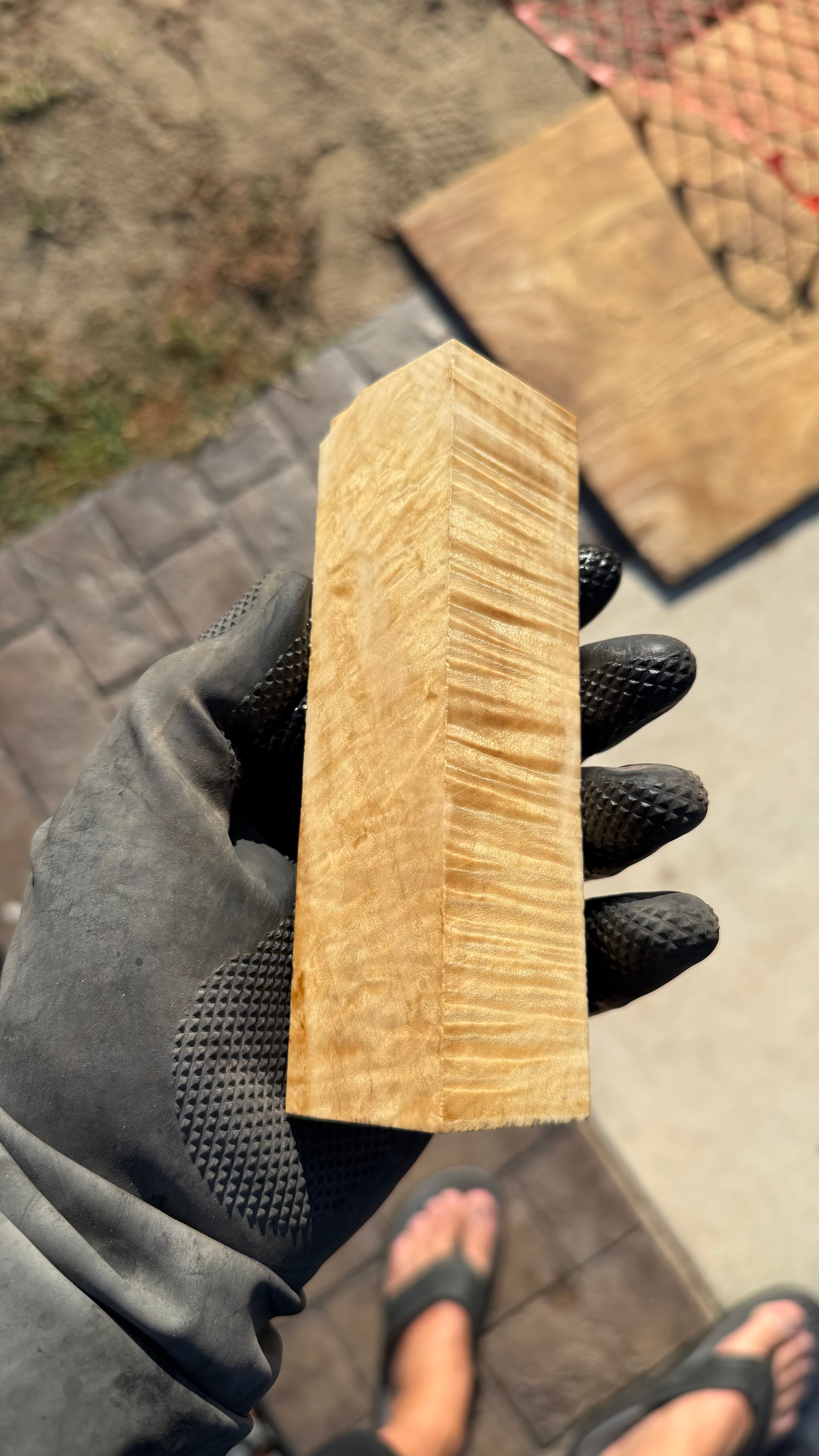Curly Box Elder Burl Block CBES-002 (Stabilized)